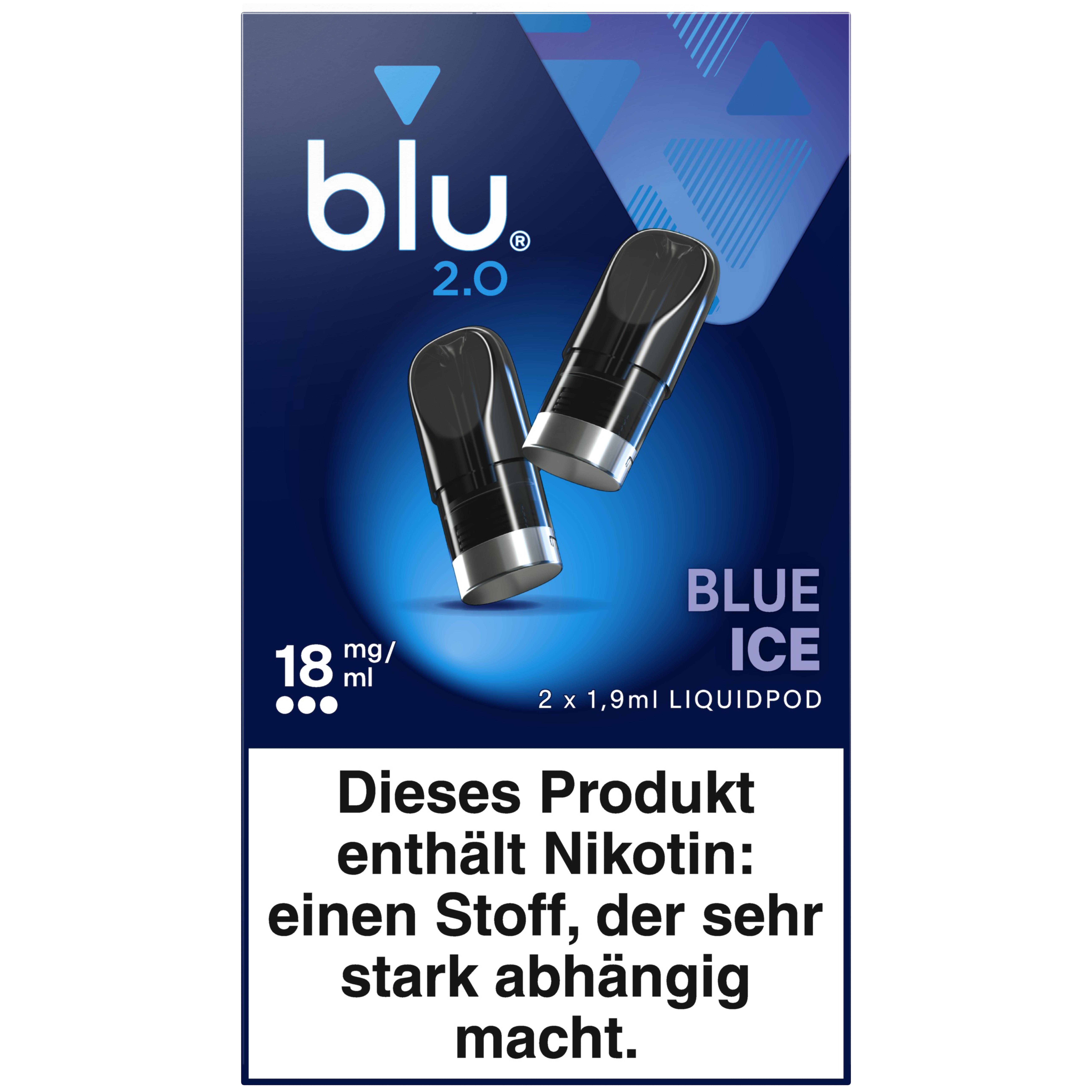 Blu 2.0 Liquipod Blue Ice 18mg 1 Packung