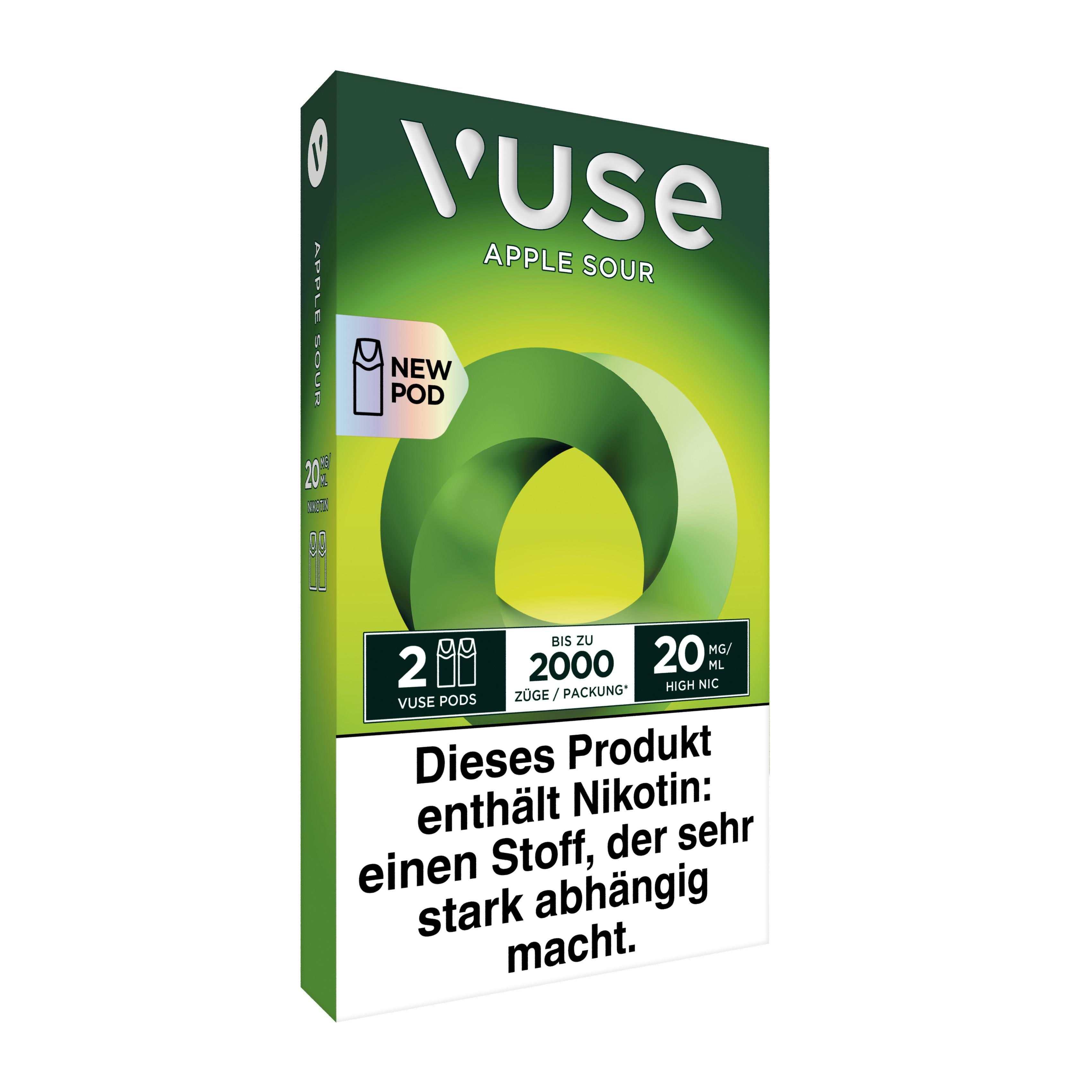 Vuse Pod Apple Sour 20mg 1 Packung 2 Stück