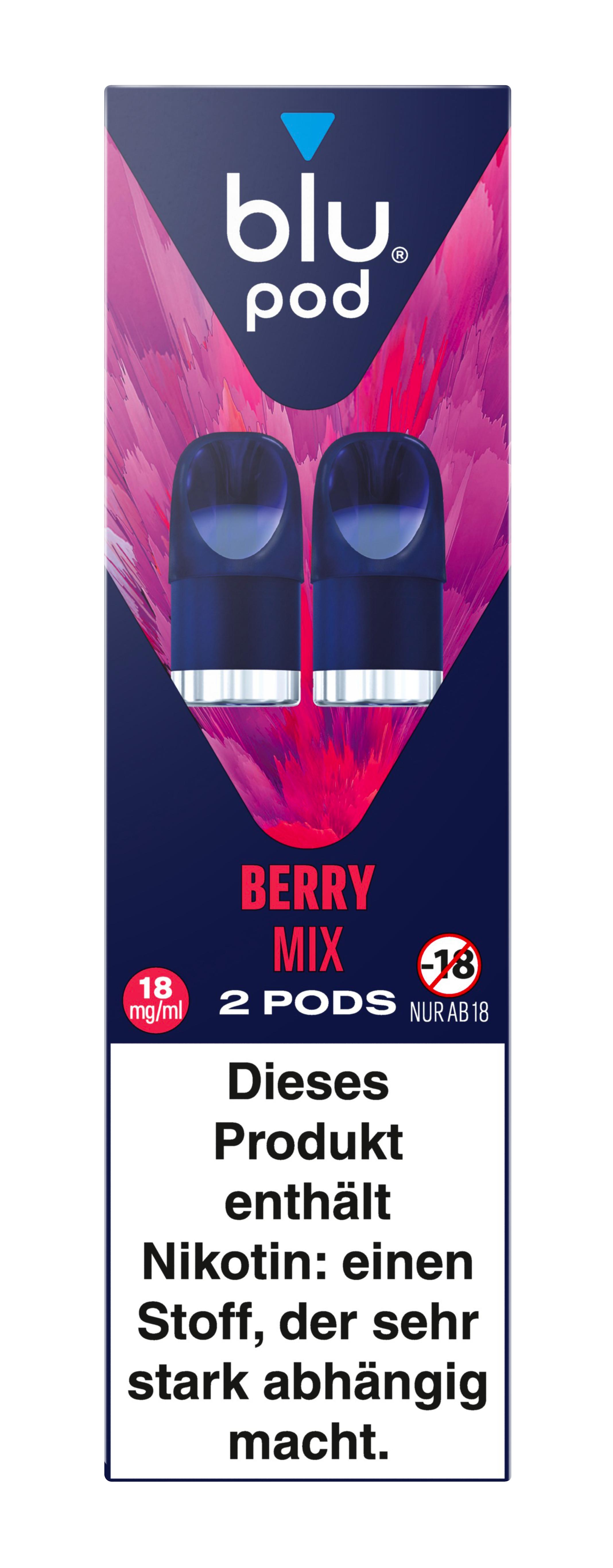 blu Pod Berry Mix 18mg 1 Packung 2 Stück