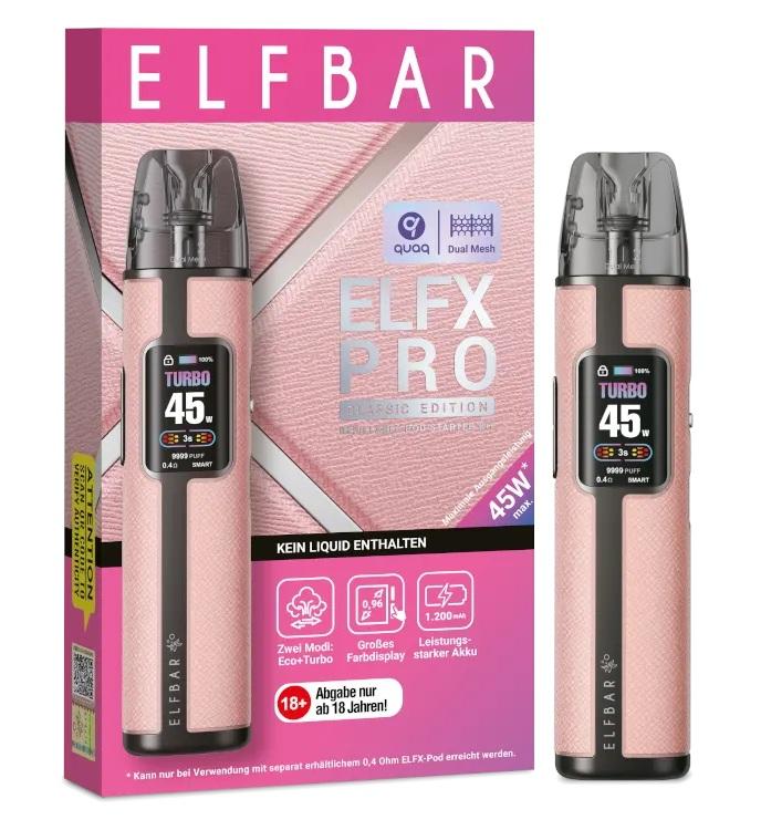 Elfbar Elfx Pro Pink 1 Packung 1 Stück