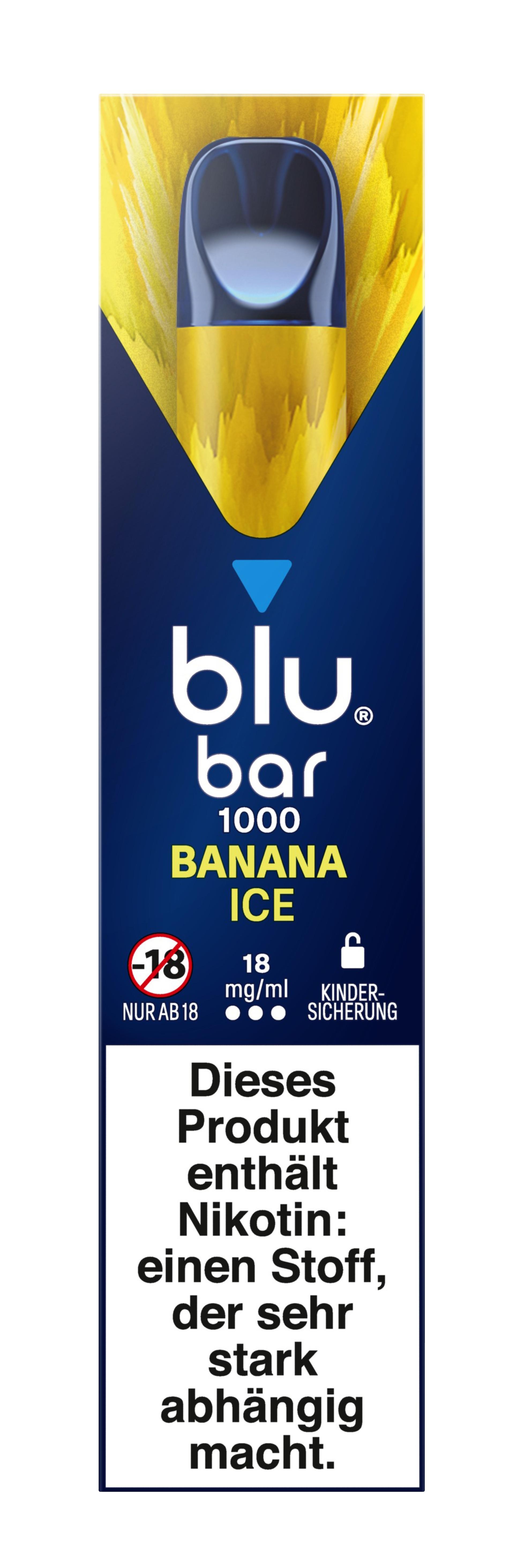 blu bar Banana Ice 18mg 1 Packung 1 Stück