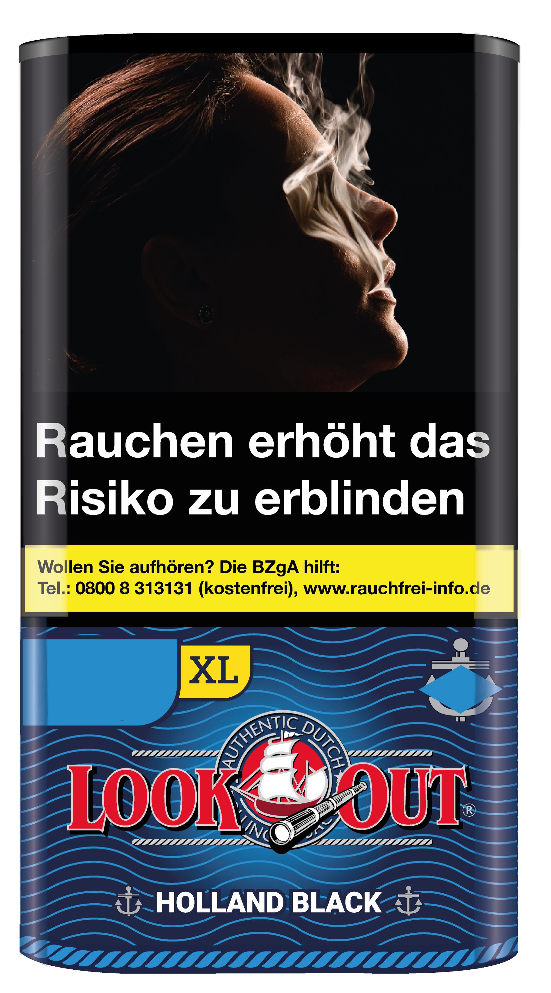 Look Out Holland Black Zigarettentabak  1 Pouch 50 Gramm