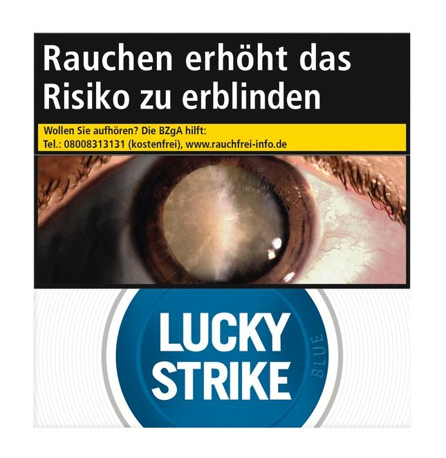 Lucky Strike Blue Hercules Zigaretten, 60 Stück in der Großpackung, mit Flow Filter und Slow-Cured-Verfahren inklusive gesetzlichem Warnhinweis.