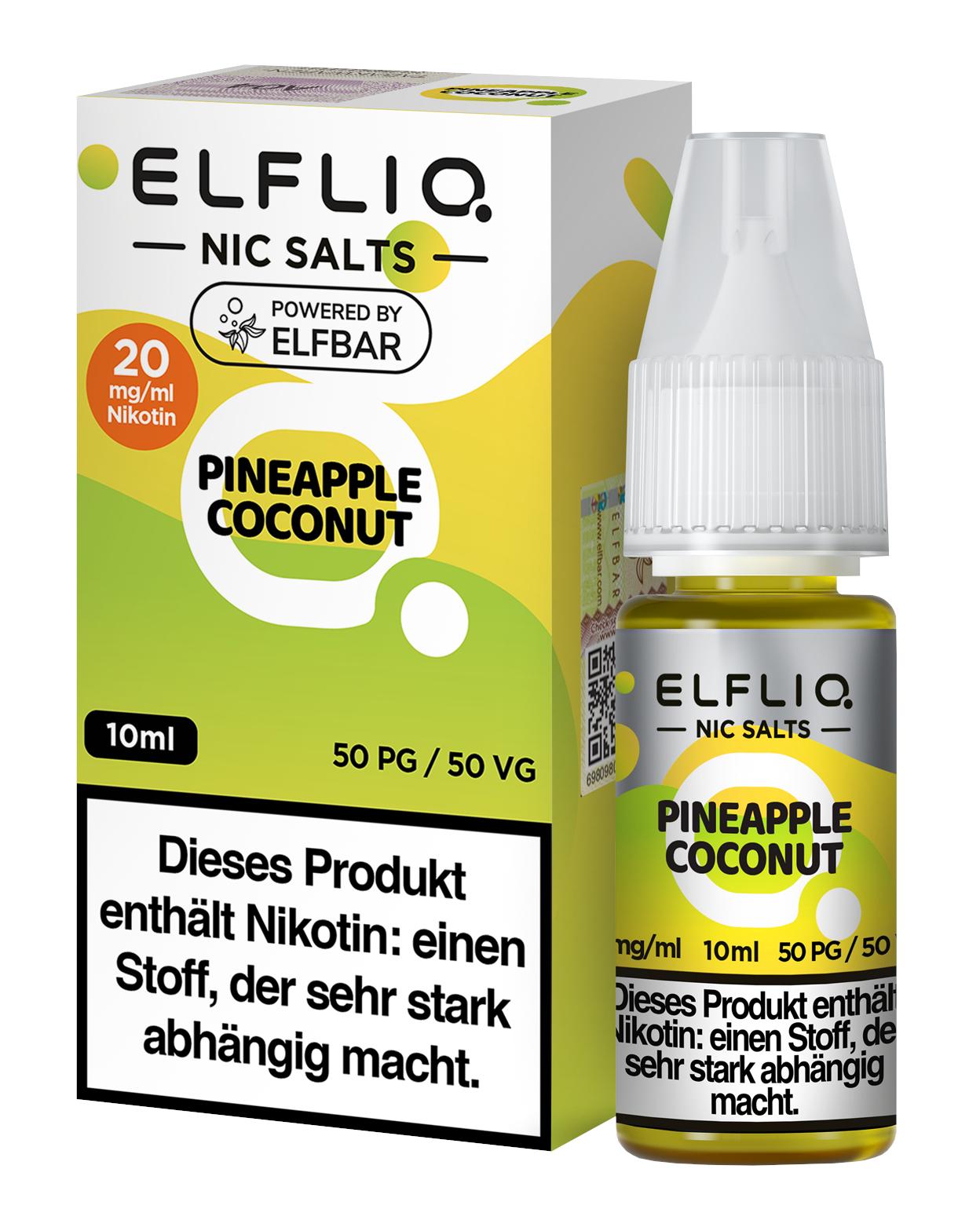 ELFLIQ Pineapple Coconut 20mg 1 Packung 1 Stück
