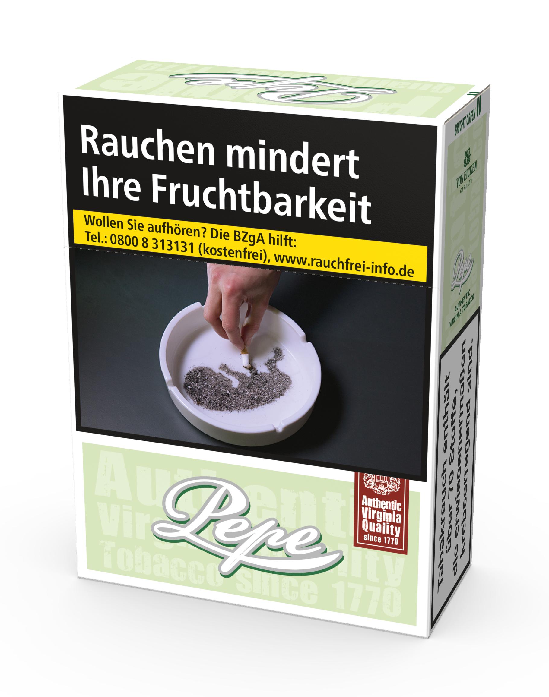 Pepe Zigaretten Bright Green XXL 1 Packung 29 Stück