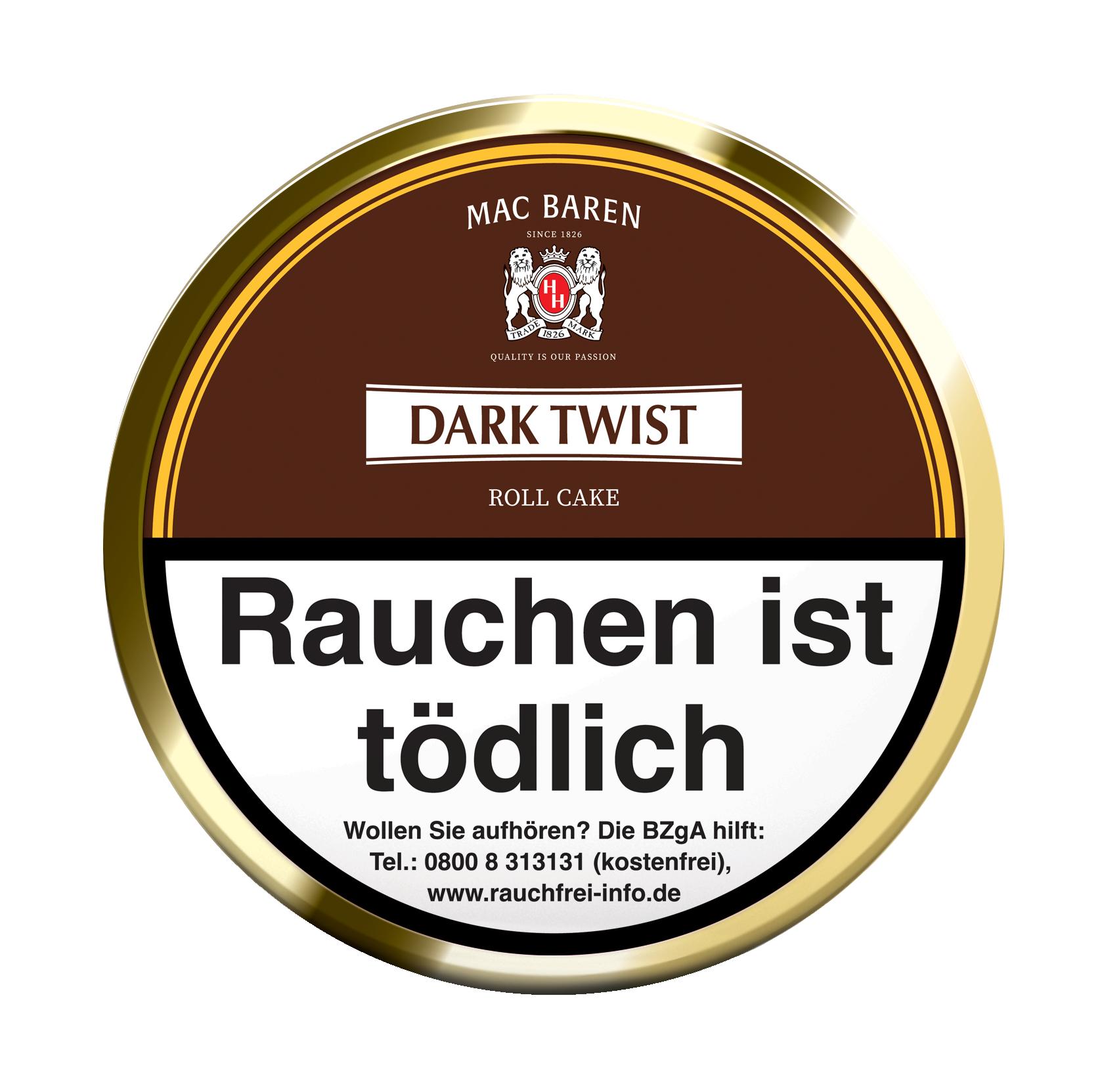 Mac Baren Pfeifentabak Dark Twist 1 Dose 100 Gramm