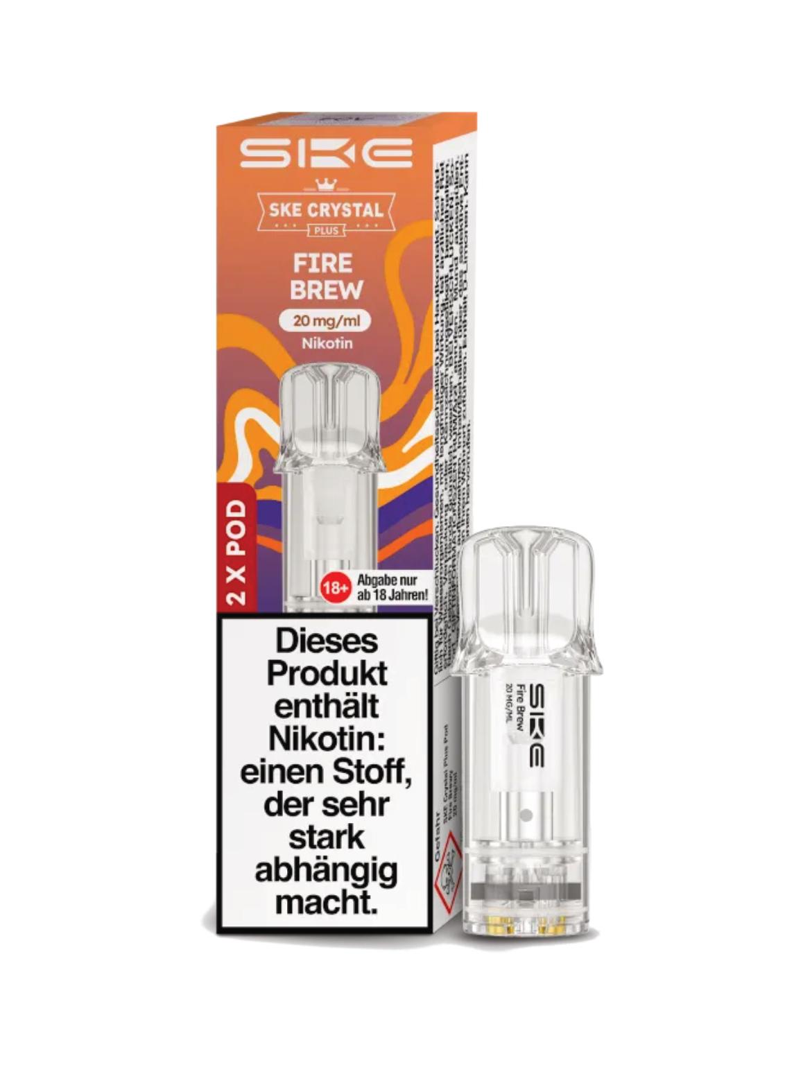Crystal Plus Pod Fire Brew 1 Packung 2 Stück
