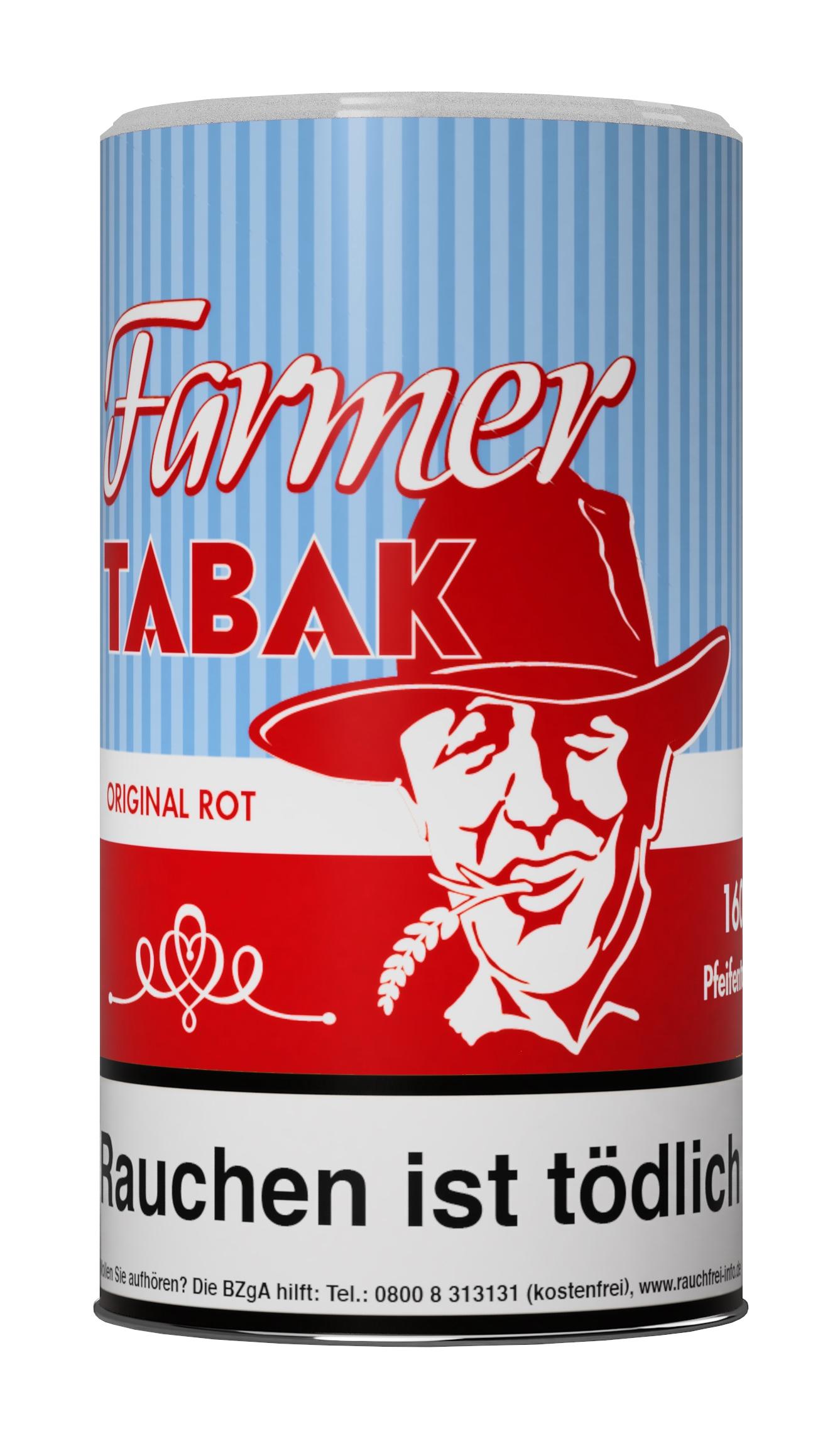 Farmer Tabak Pfeifentabak Rot 1 Dose 160 Gramm