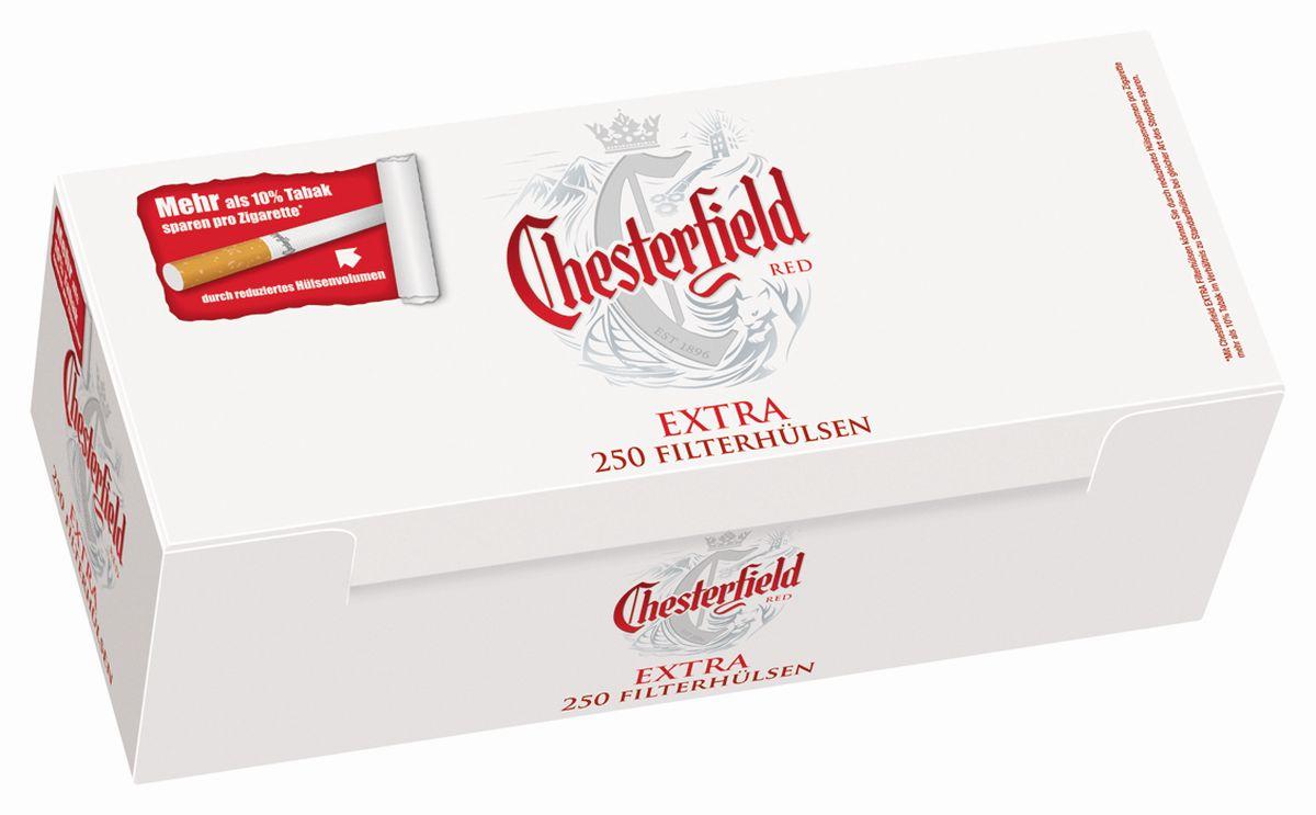 Chesterfield Zigarettenhülsen Extra Red 1 Stange 4x250 Stück