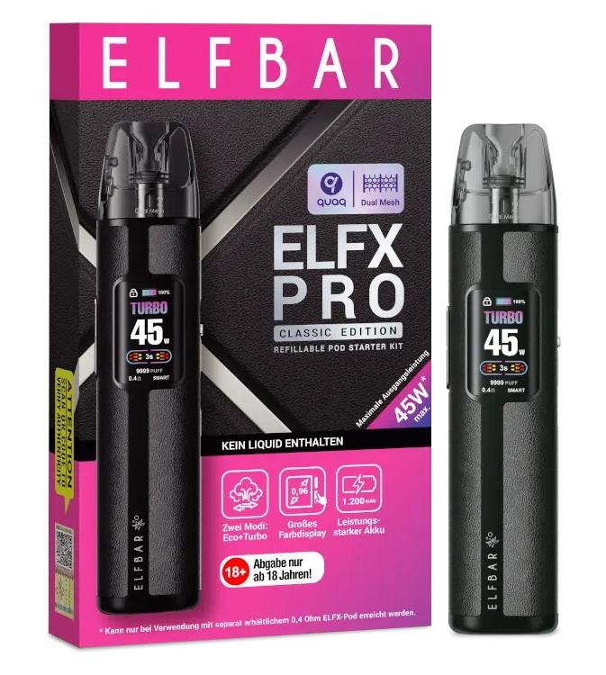 Elfbar Elfx Pro schwarz 1 Packung 1 Stück