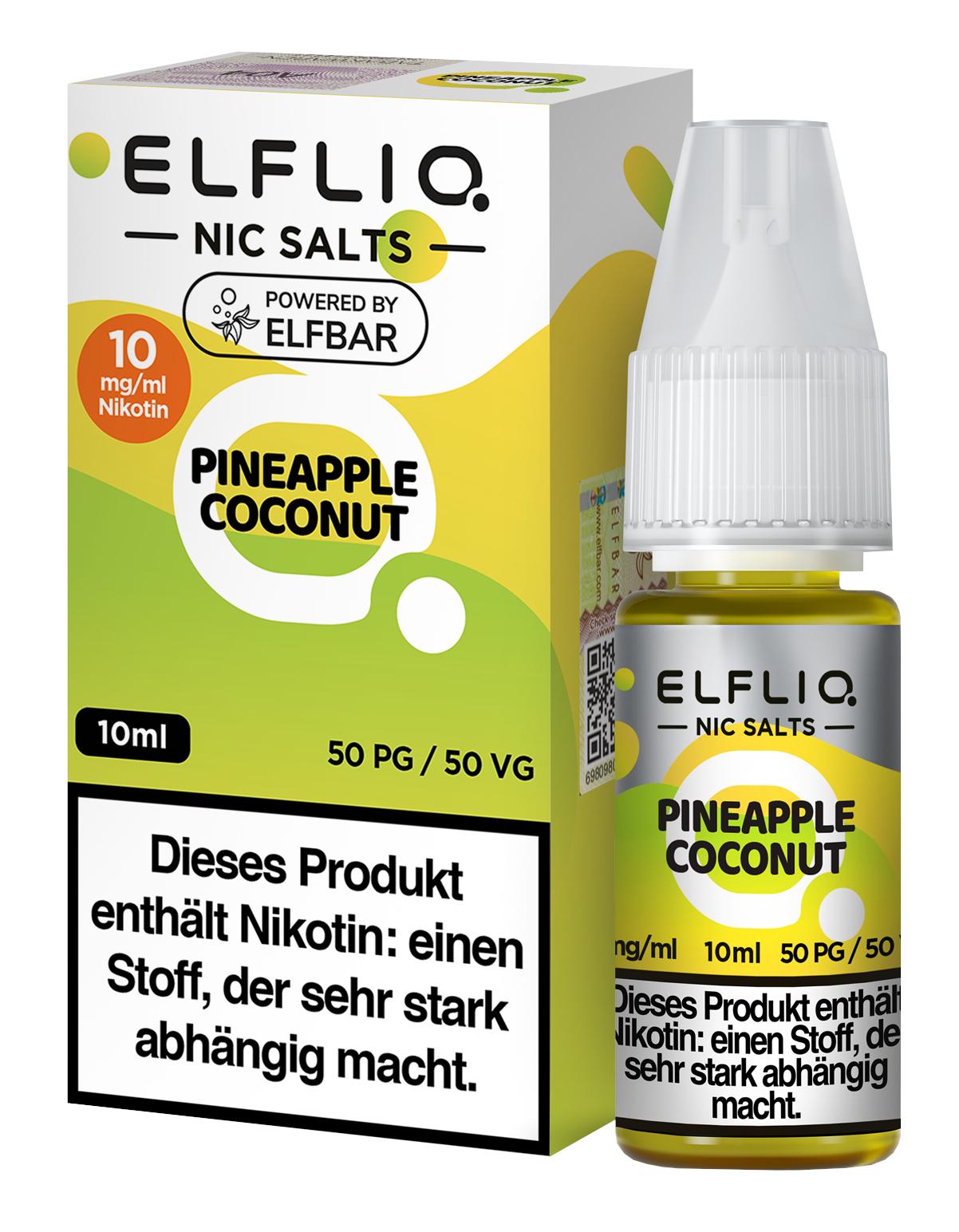 ELFLIQ Pineapple Coconut 10mg 1 Packung 1 Stück