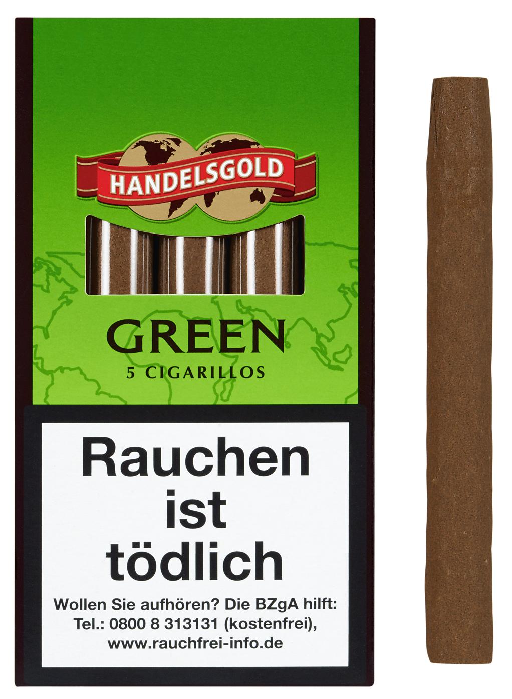 Handelsgold Zigarillos 205 Green (Apple) 1 Stange