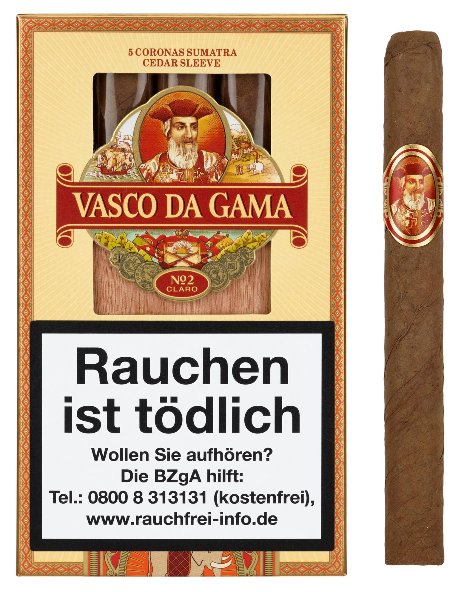 Vasco da Gama Zigarren Sumatra No. 922 1 Packung 5 Stück