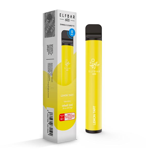Elfbar 600 Lemon Tart nikotinfrei 1 Packung