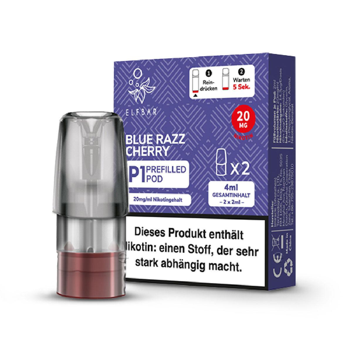 Elfbar Mate 500 Pod Blue Razz Cherry 20mg/ml  1 Packung 2 Stück