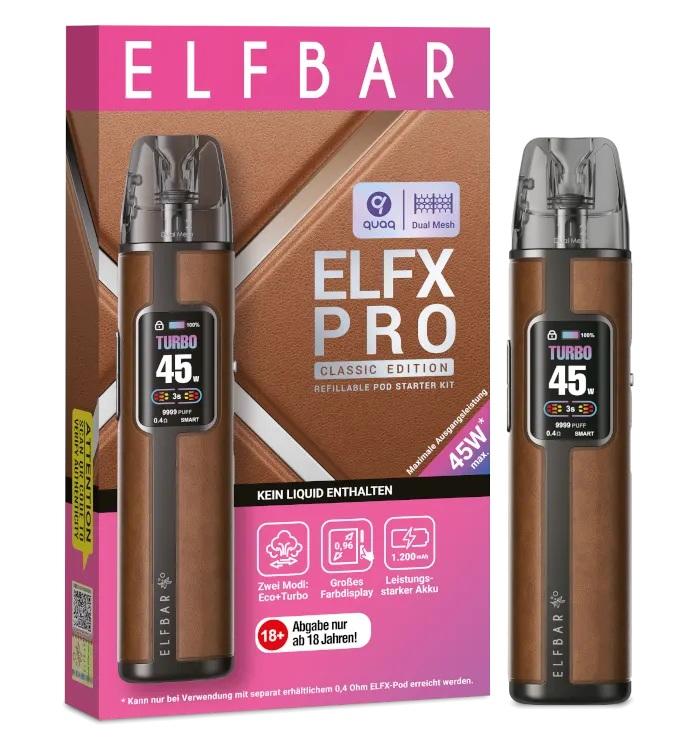 Elfbar Elfx Pro braun 1 Packung 1 Stück