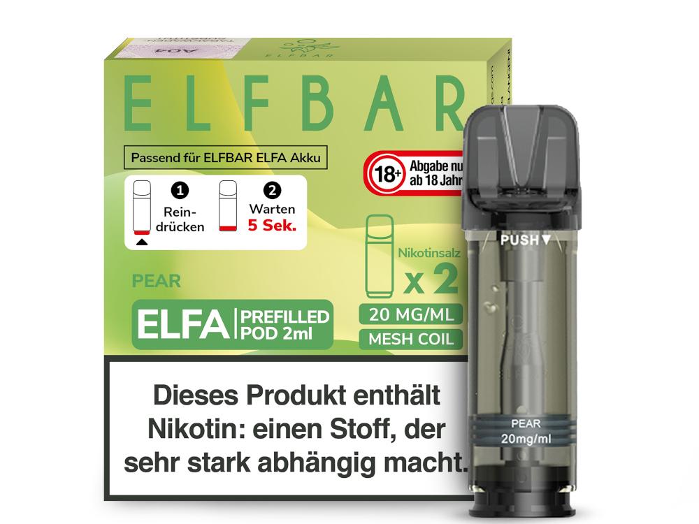 Elfbar ELFA Pod Pear 20mg 1 Packung