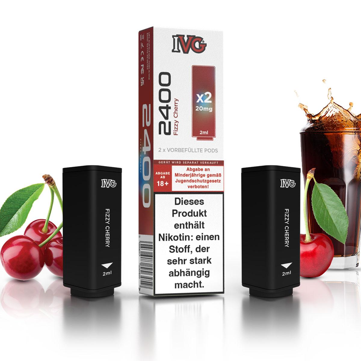 IVG 2400 Pod Fizzy Cherry 20mg/ml 2x2ml 1 Packung