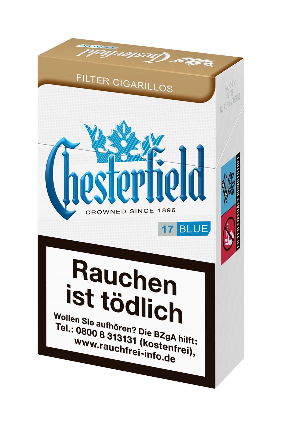 Chesterfield Blue Zigarillos  1 Stange 10x17 Stück