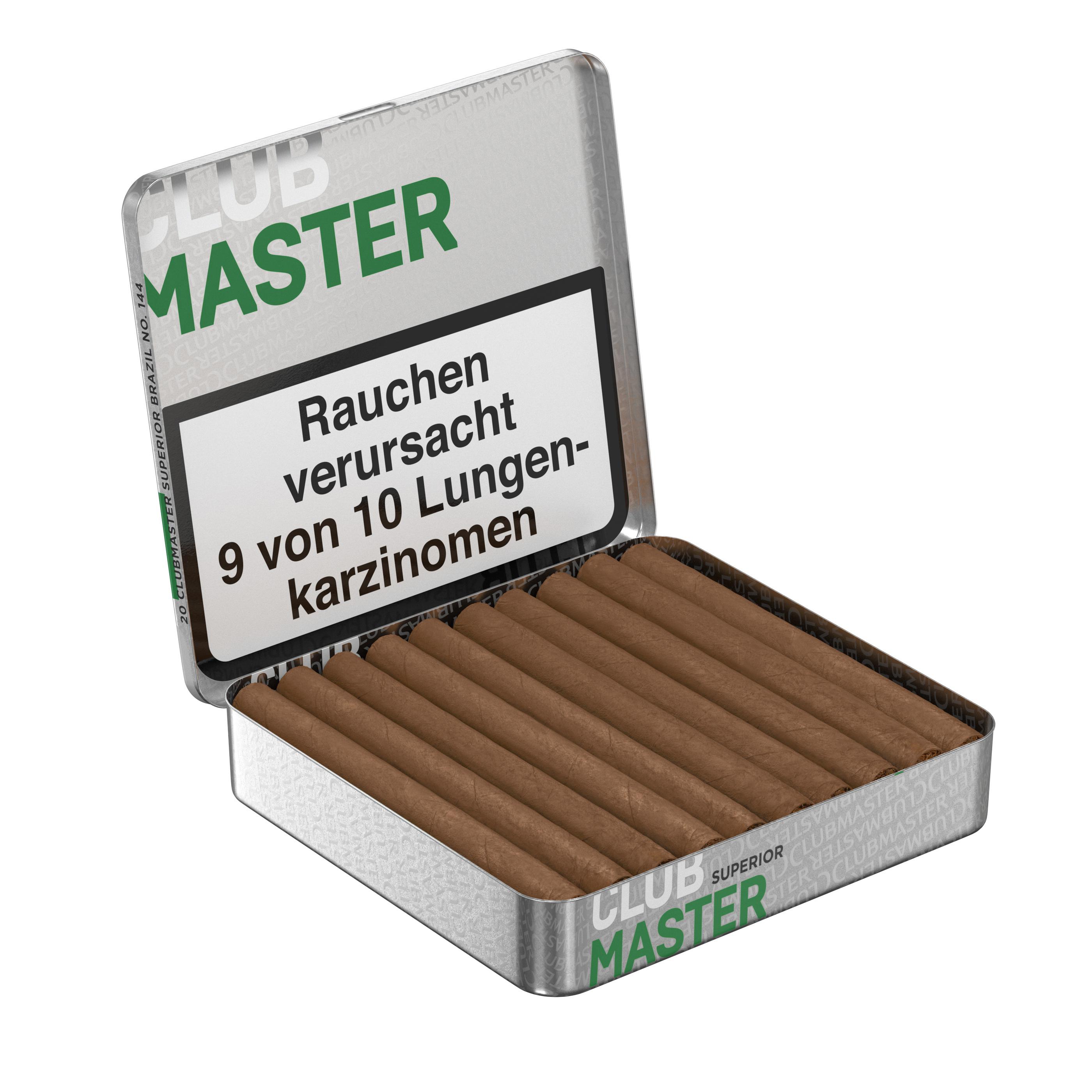 Clubmaster Zigarillos 144 Superior Brasil 1 Stange
