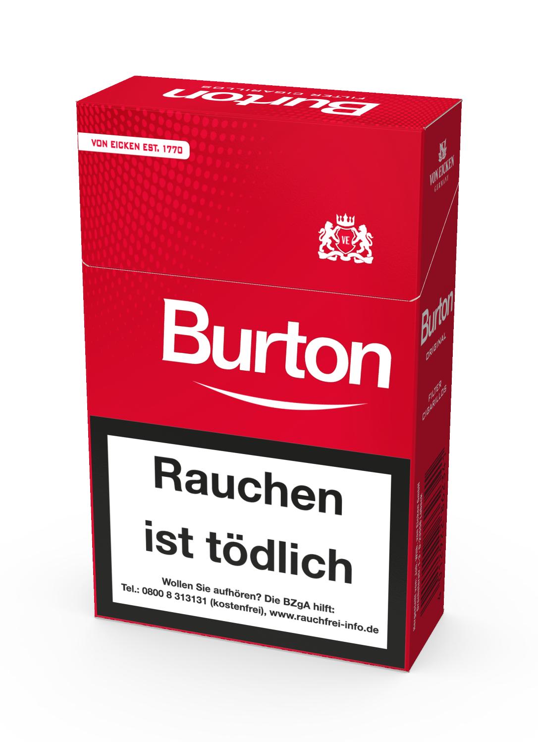 Burton Zigaretten Original 1 Stange 10x20 Stück