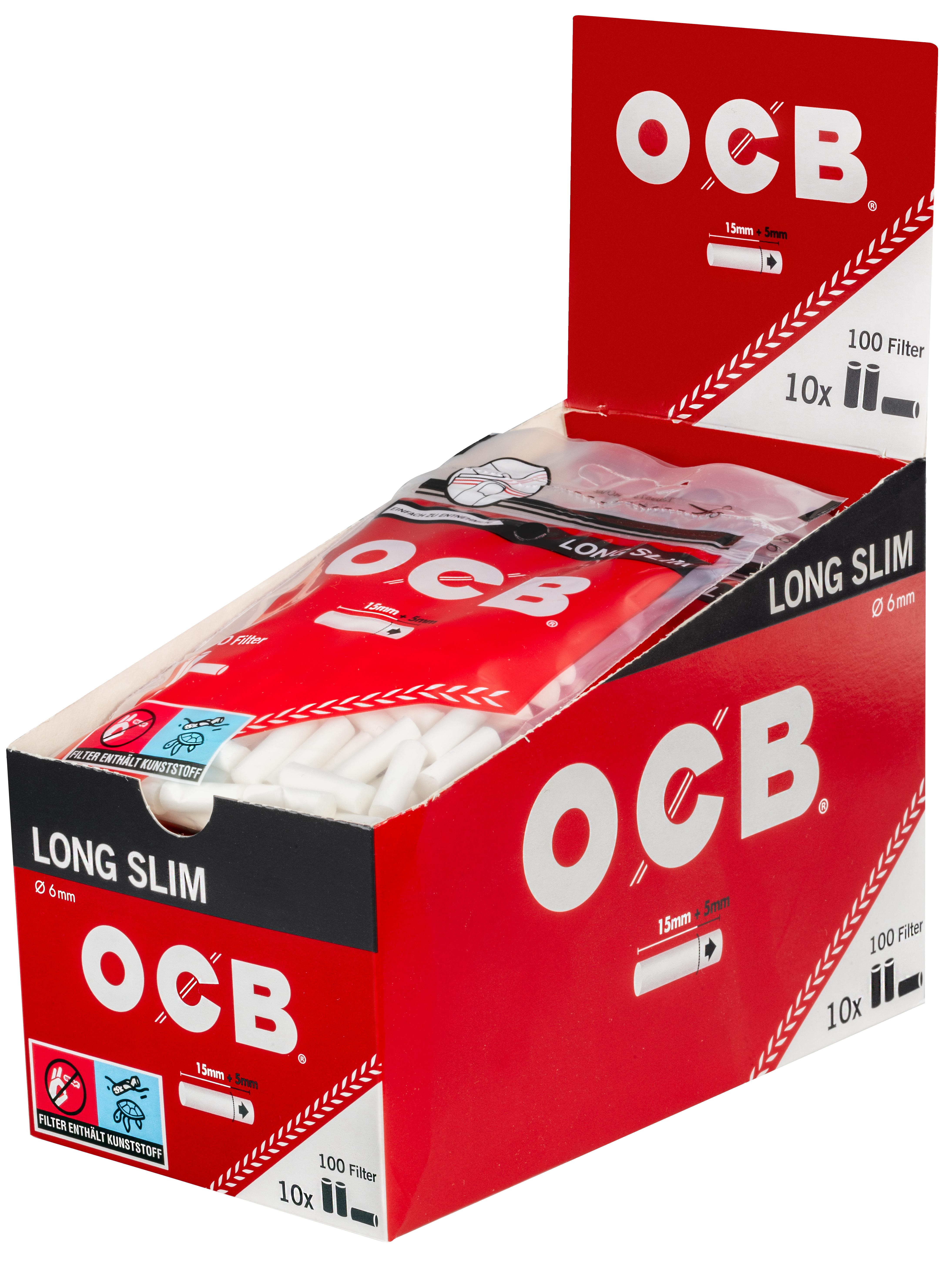 OCB Long Slim Filter 6mm 1 Packung 100 Stück