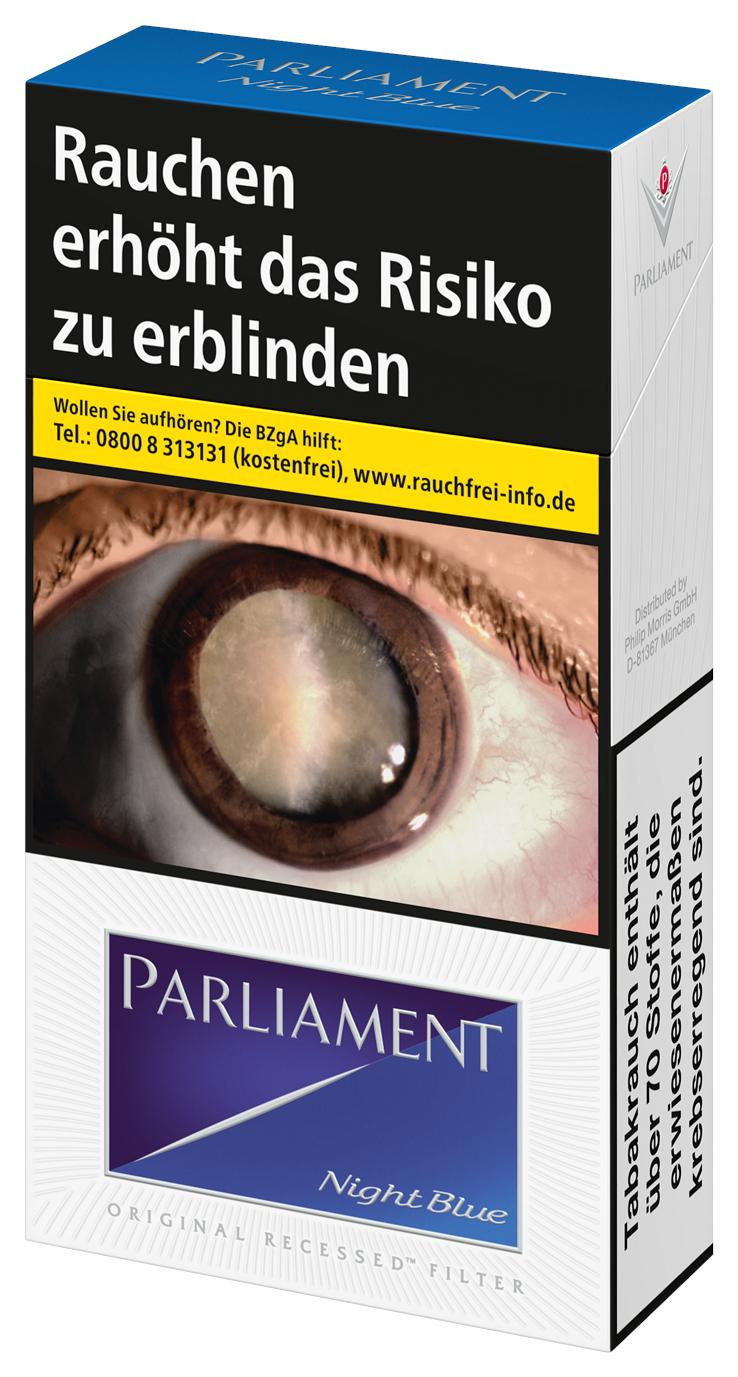 Parliament Zigaretten Night Blue Long 1 Packung 20 Stück