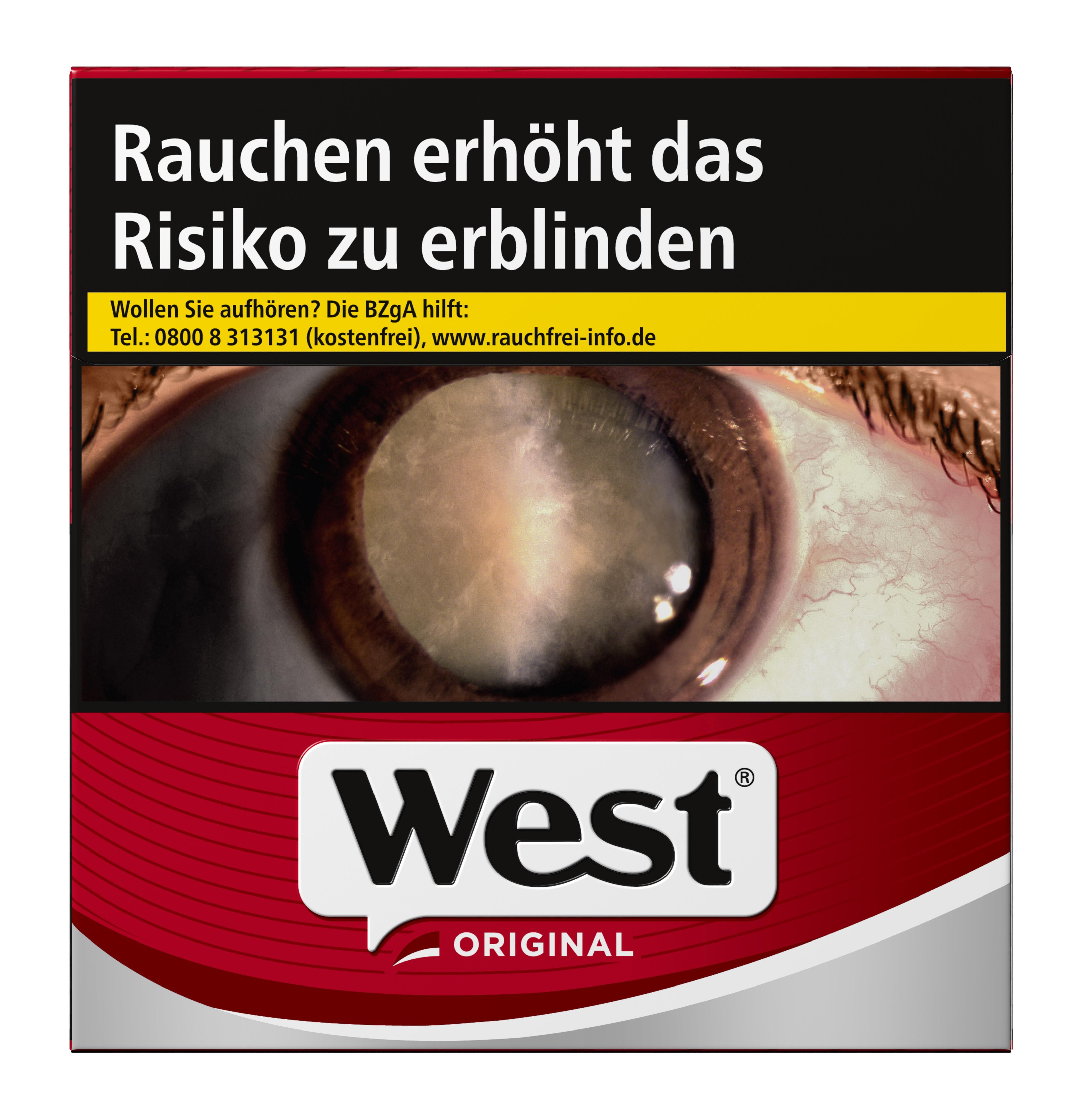 West Original Zigaretten 1 Stange 4x40 Stück