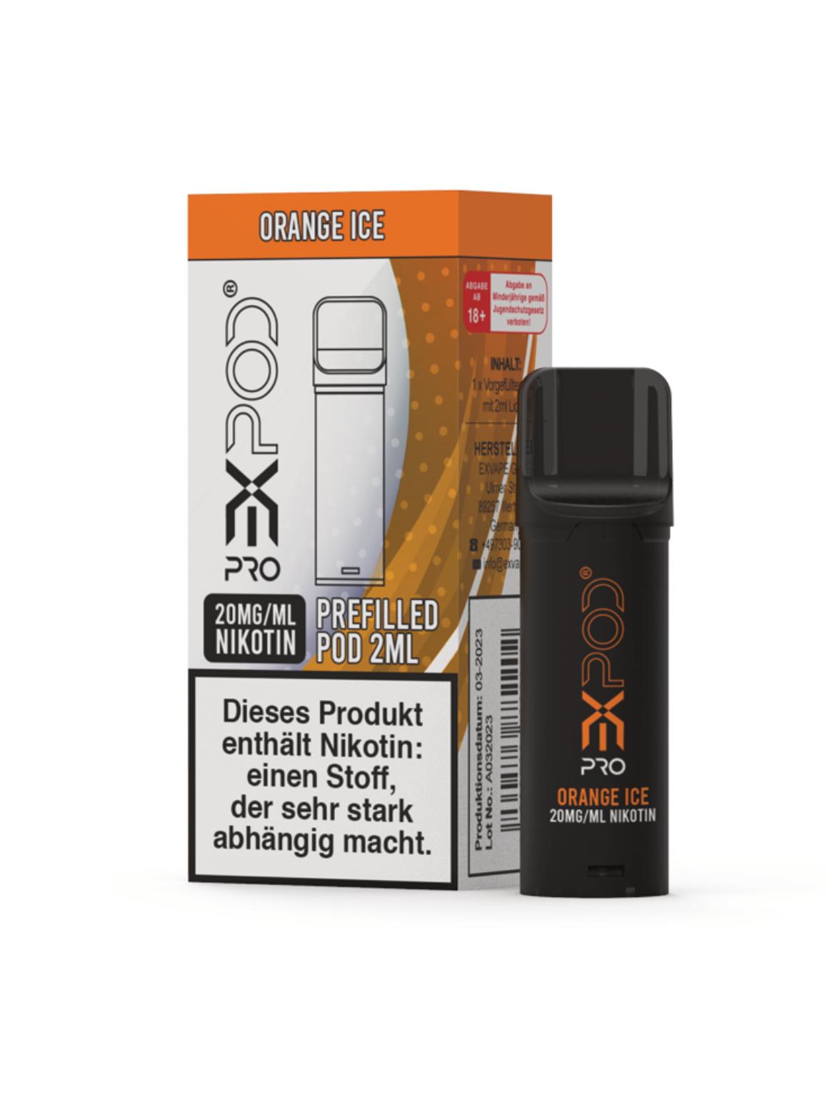 Expod Pro Pod Orange Ice 20mg/ml 1 Packung 1 Stück