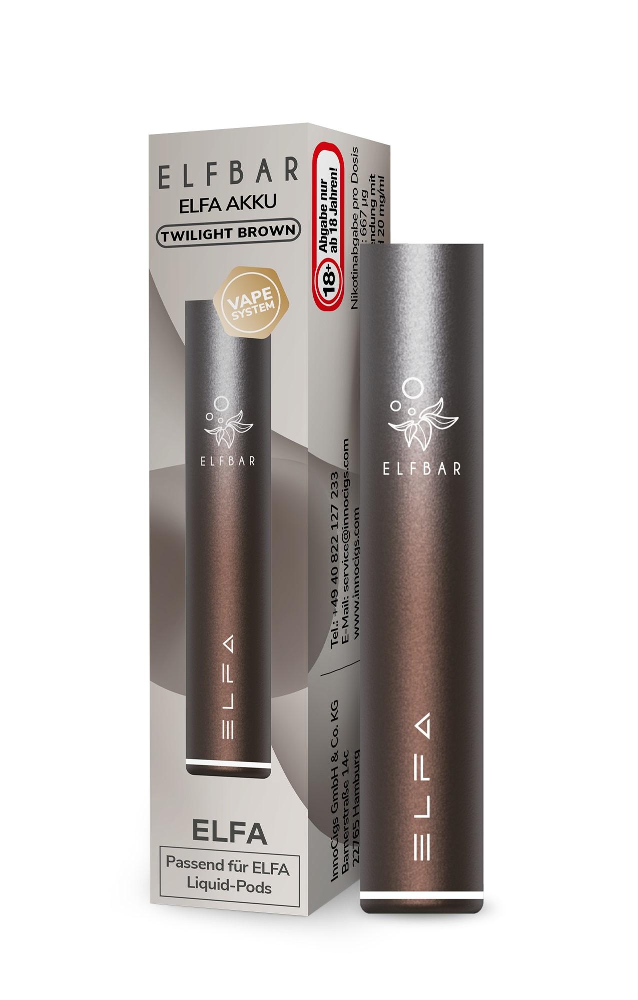 Elfbar ELFA Pod-Kit Twilight Brown 1 Packung 1 Stück