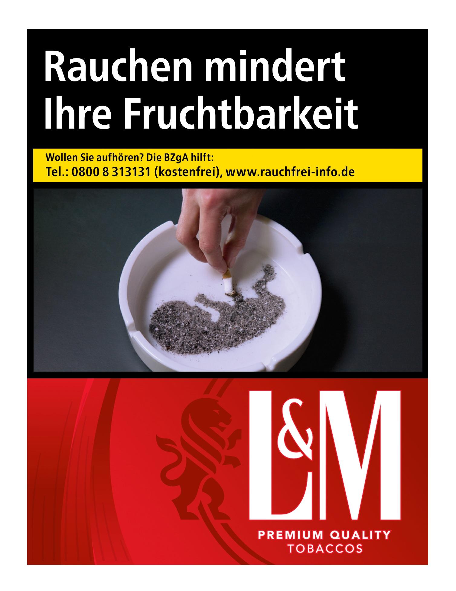 L&M Red XL Zigaretten 1 Packung 25 Stück