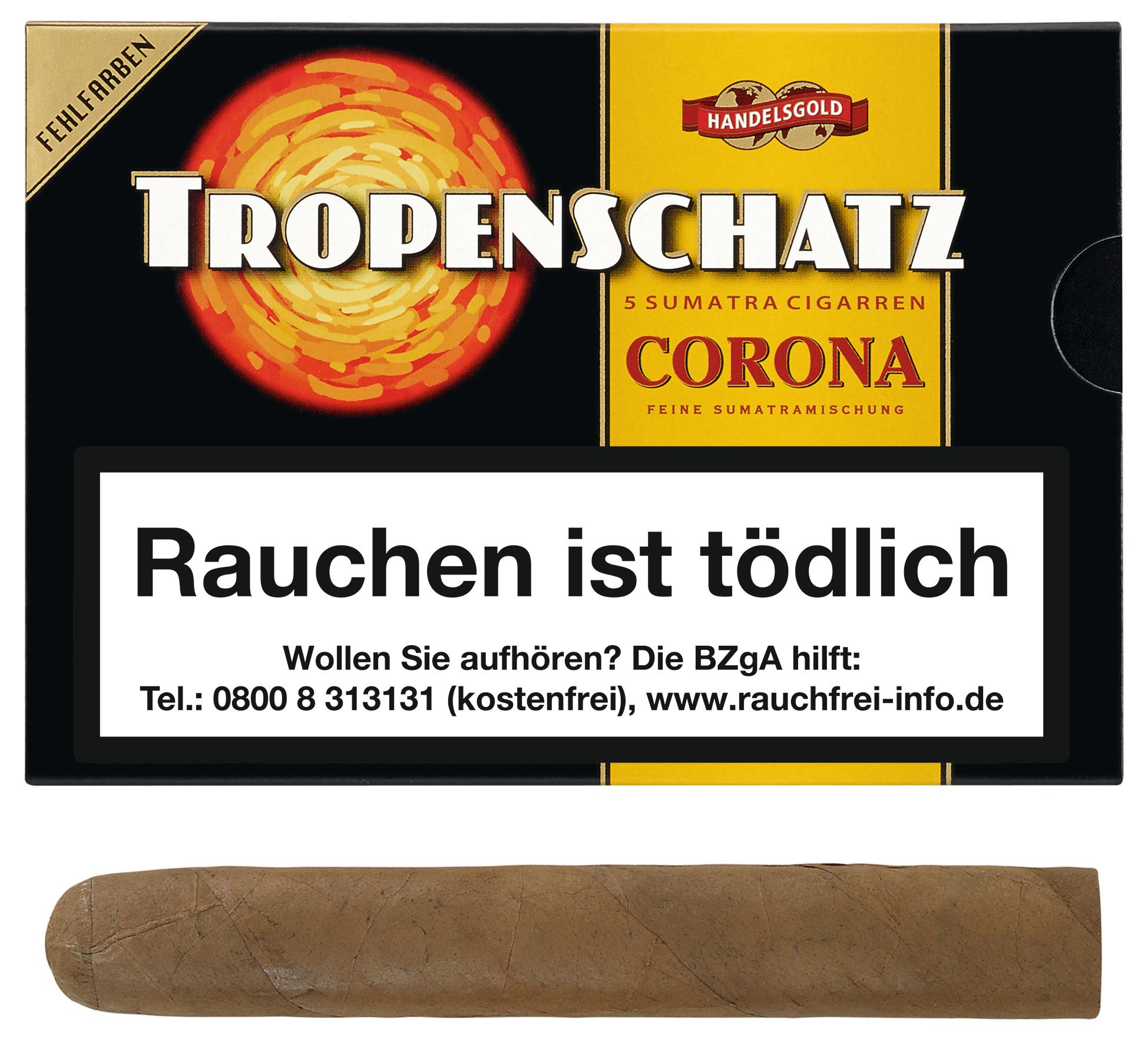 Tropenschatz Zigarren Fehlfarben 421 Sumatra 1 Stange