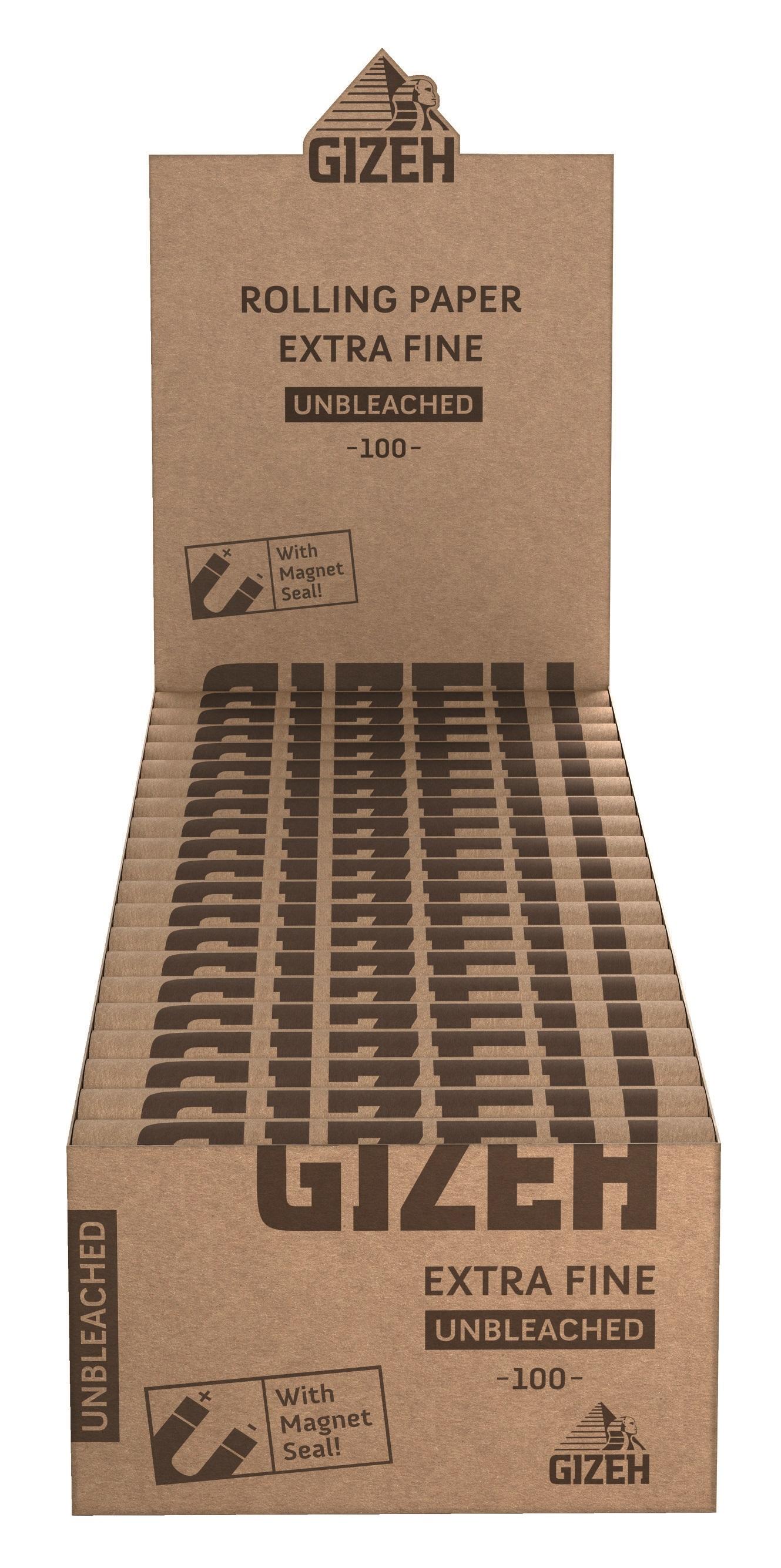 Gizeh Unbleached Extra Fine 1 Gebinde 20x100 Stück