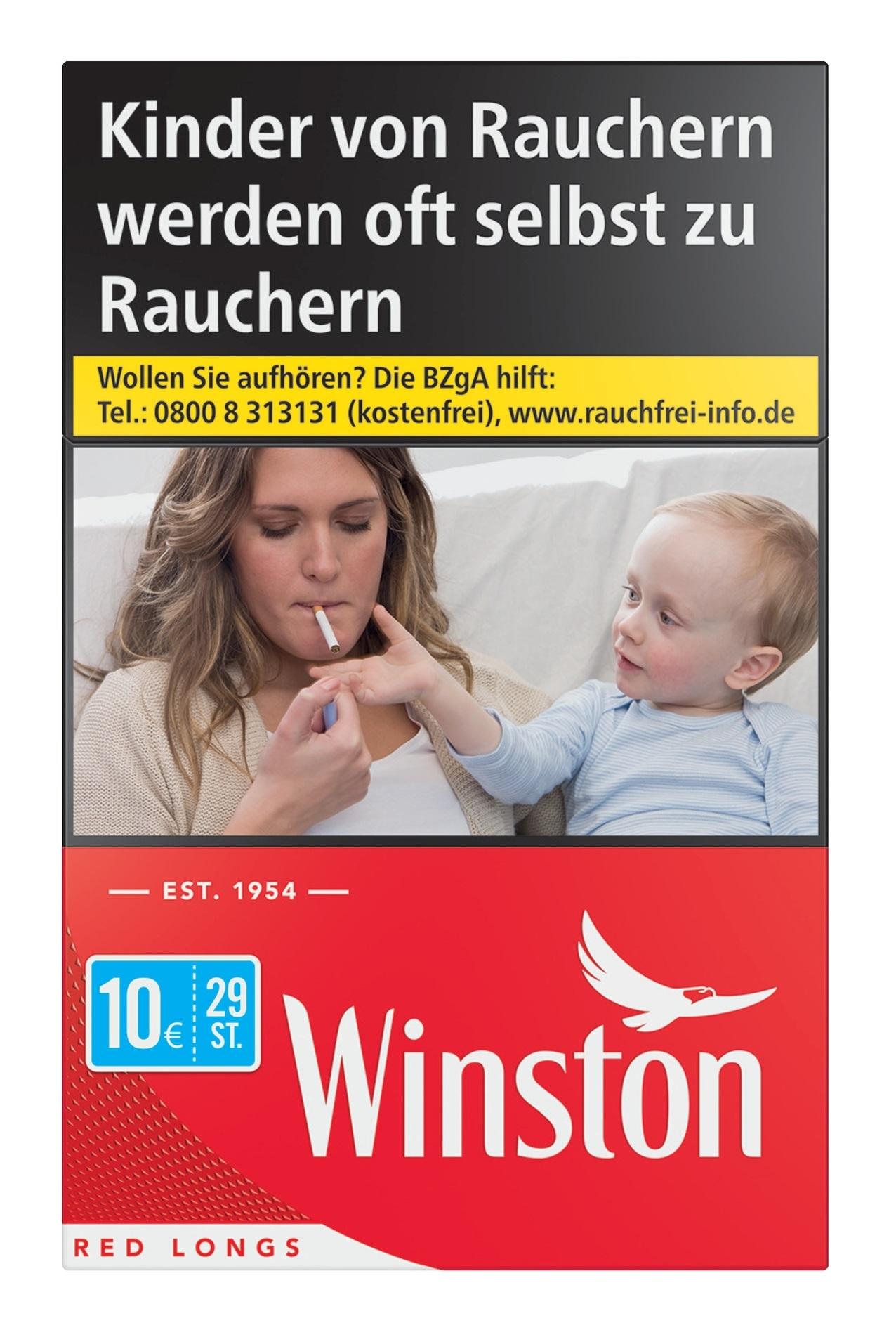 Winston Red Zigaretten Long  1 Packung