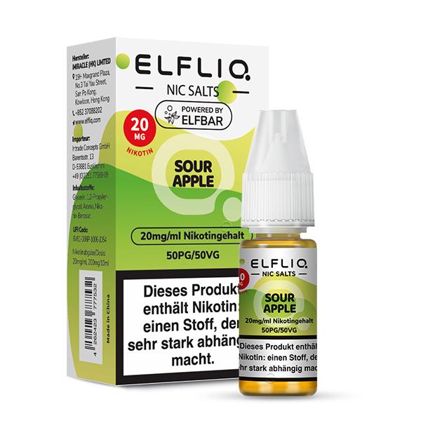 ELFLIQ by Elfbar Sour Apple 20mg 1 Packung 1 Stück