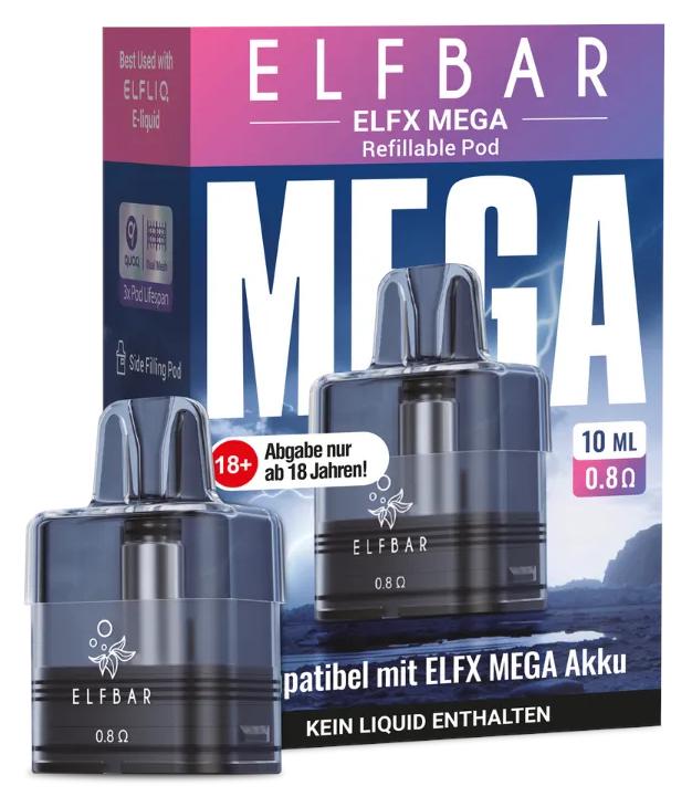 Elfbar Elfx Mega Pod 10ml 0,8 Ohm 1 Packung 1 Stück