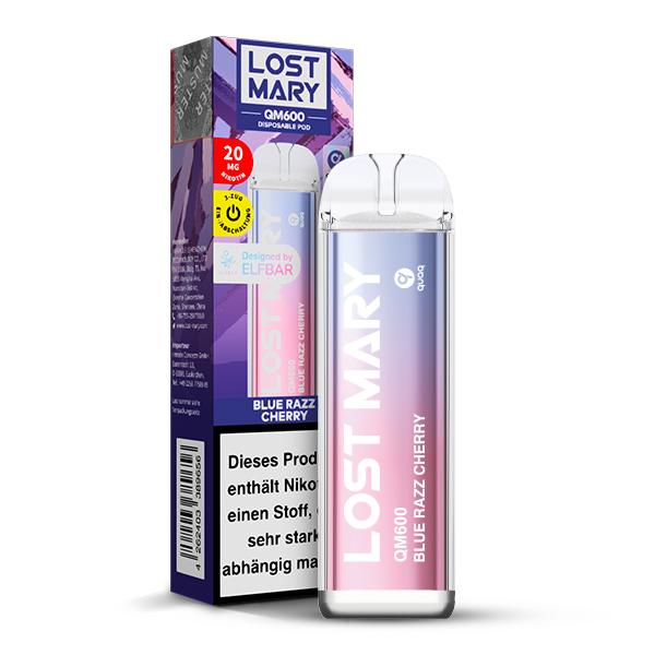 Lost Mary QM600 Blue Razz Cherry 1 Packung 1 Stück