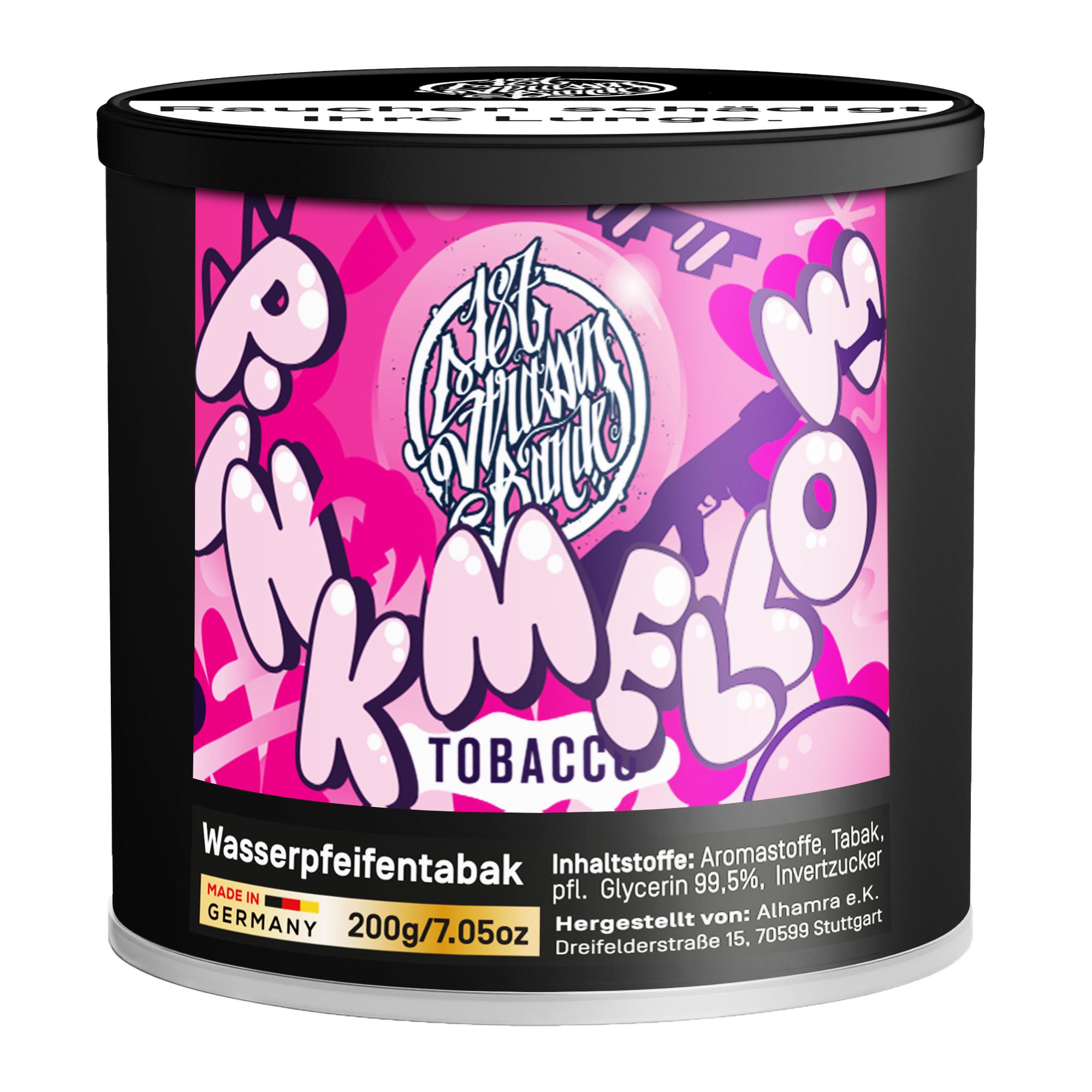 187 Straßenbande Pink Mellow Shisha Tabak 1 Dose 200 Gramm