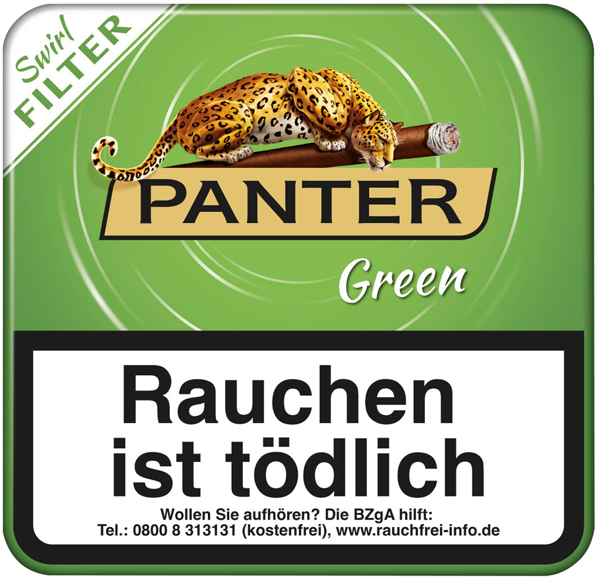 Panter Swirl Green Filter Zigarillos 1 Stange