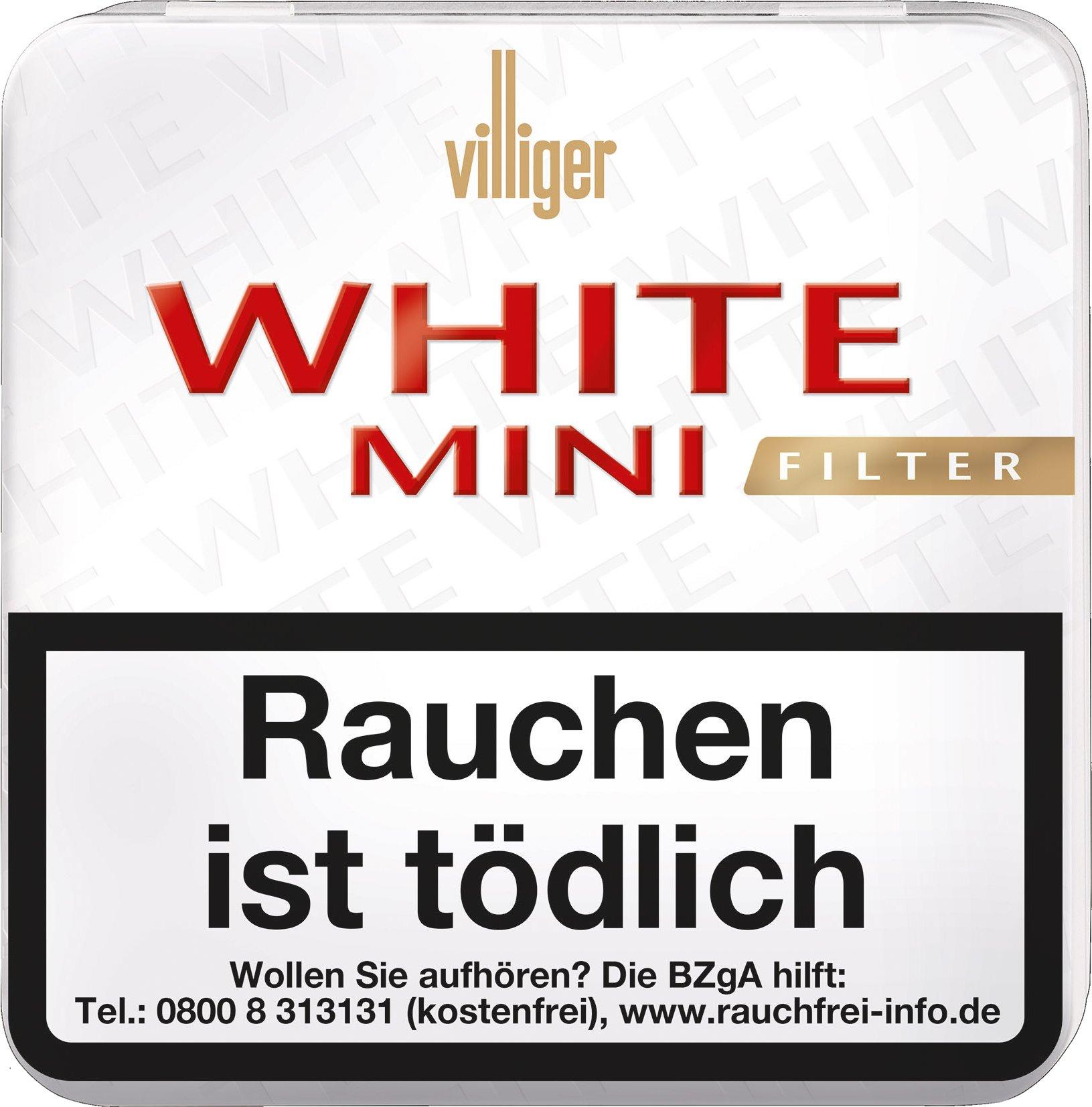 Villiger Zigarillos White Mini Filter 1 Stange 5x20 Stück