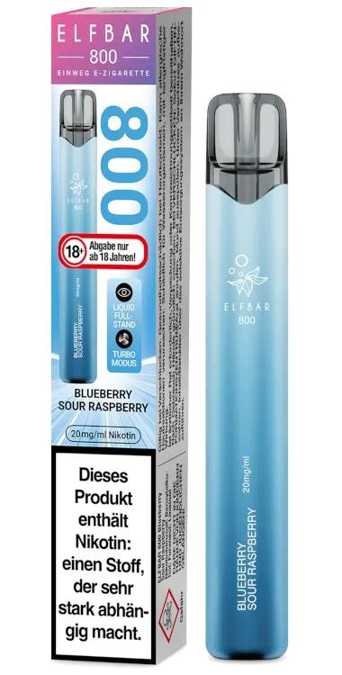 ELF Bar 800 Blueberry Sour Raspberry 20mg 1 Packung 1 Stück
