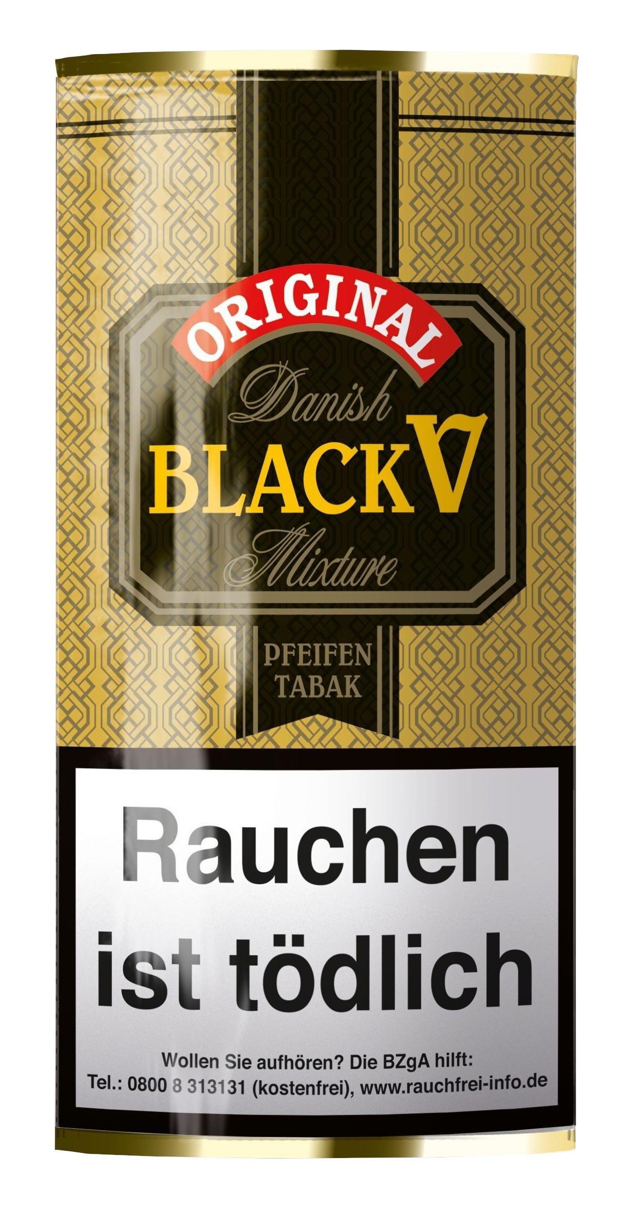 Danish Pfeifentabak Black V (Vanilla) 1 Stange 5x40 Gramm