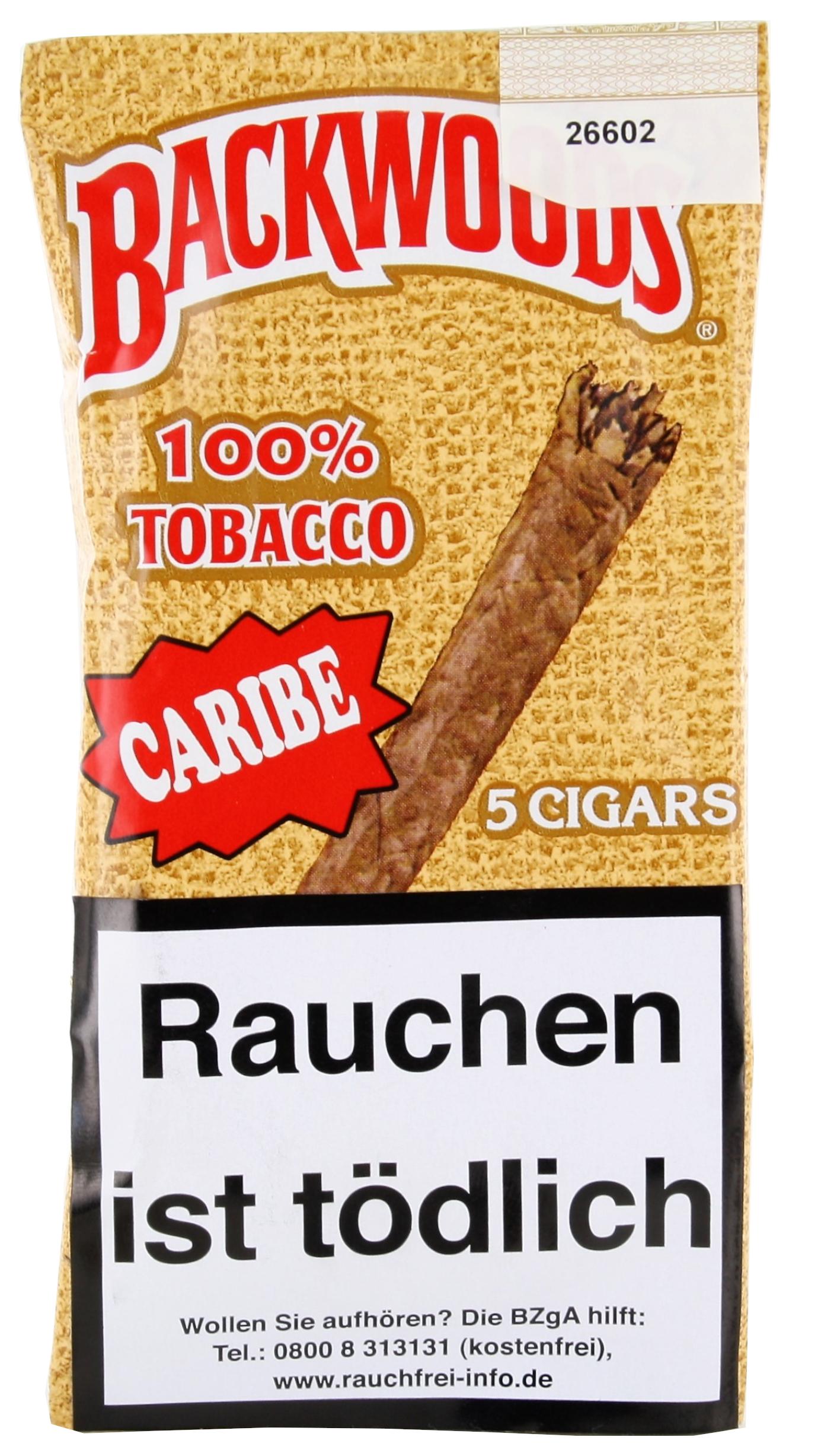 Backwoods Zigarillos Caribe (Wild Rum) braun 1 Packung