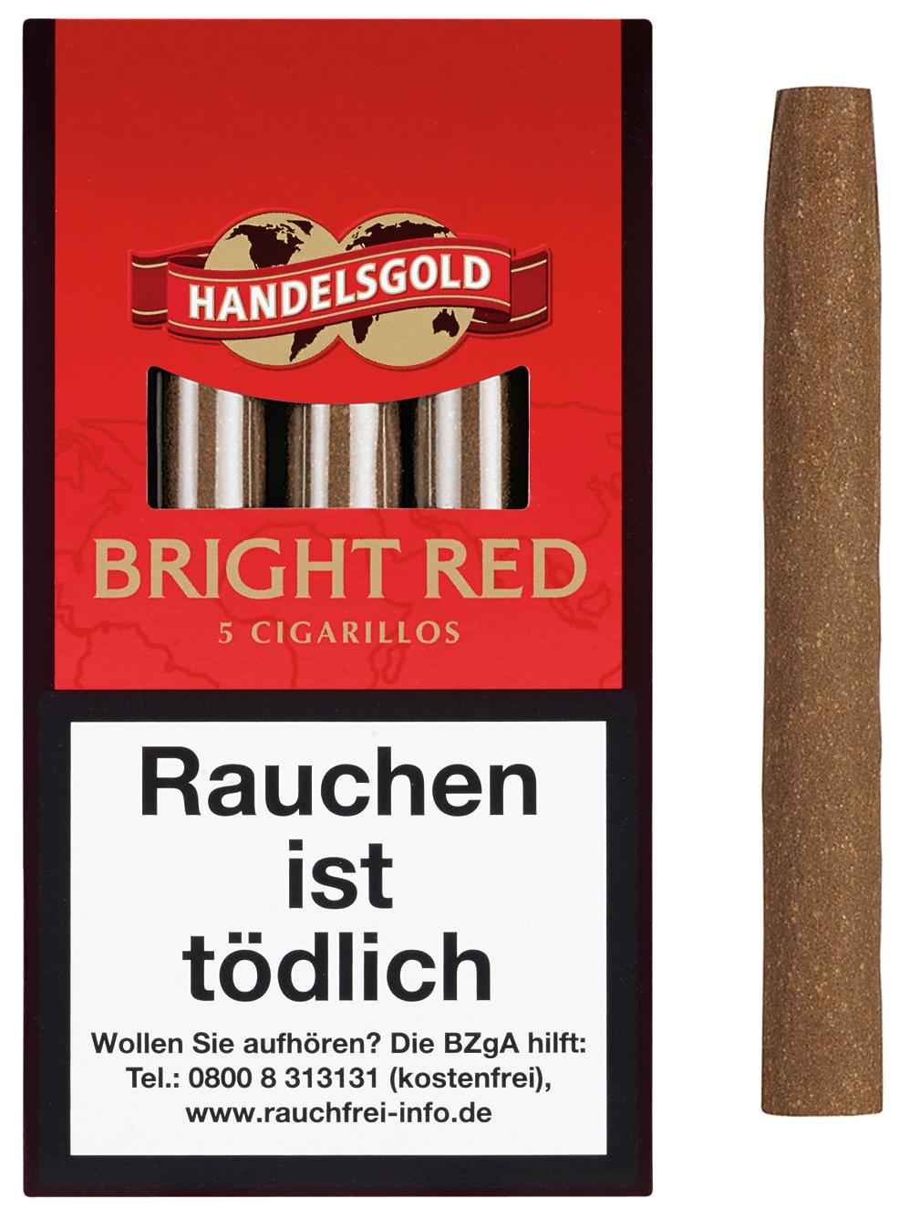 Handelsgold Zigarillos 203 Bright Red (Sweet Strawberry) 1 Packung