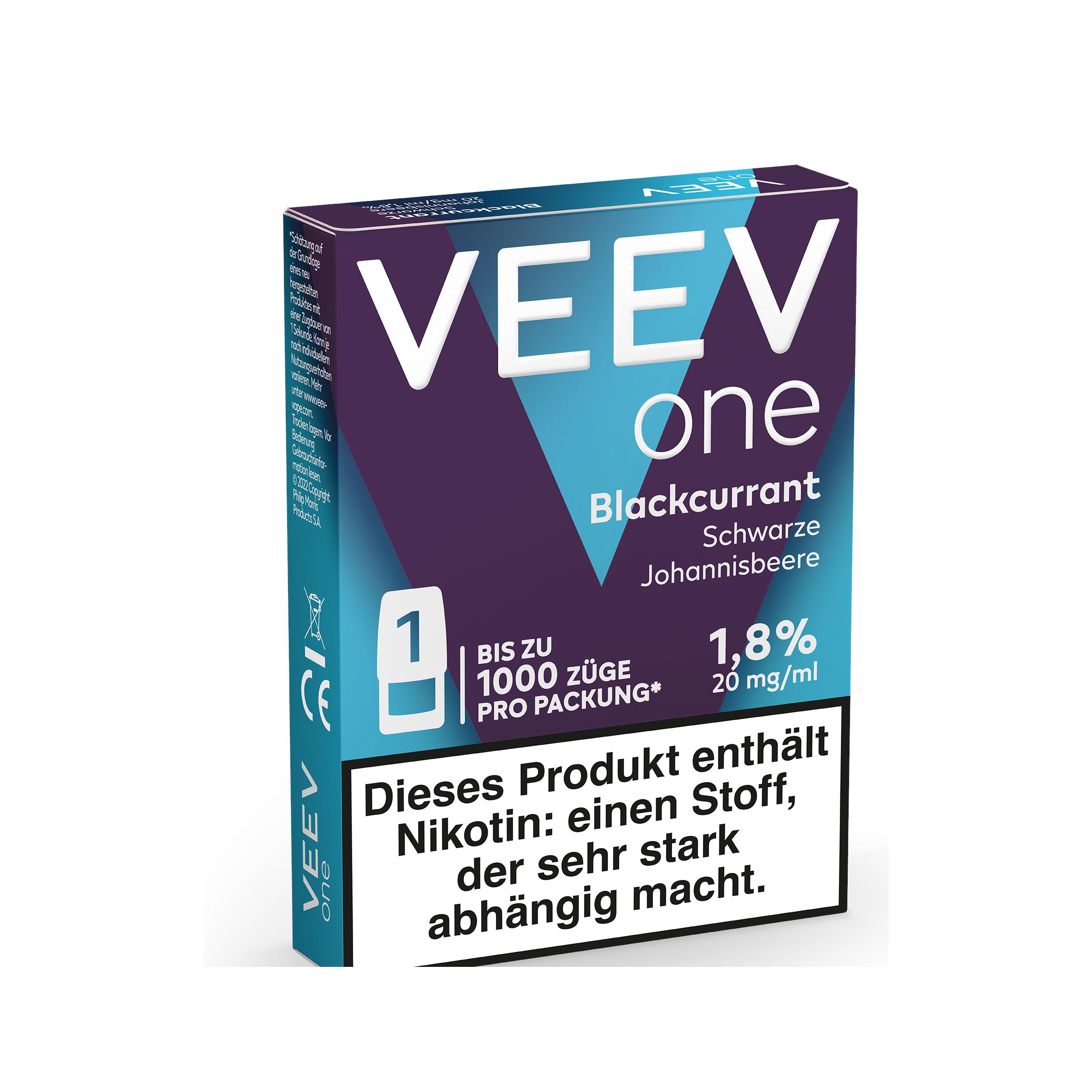 Veev One Pod Blackcurrant 20mg 1 Packung