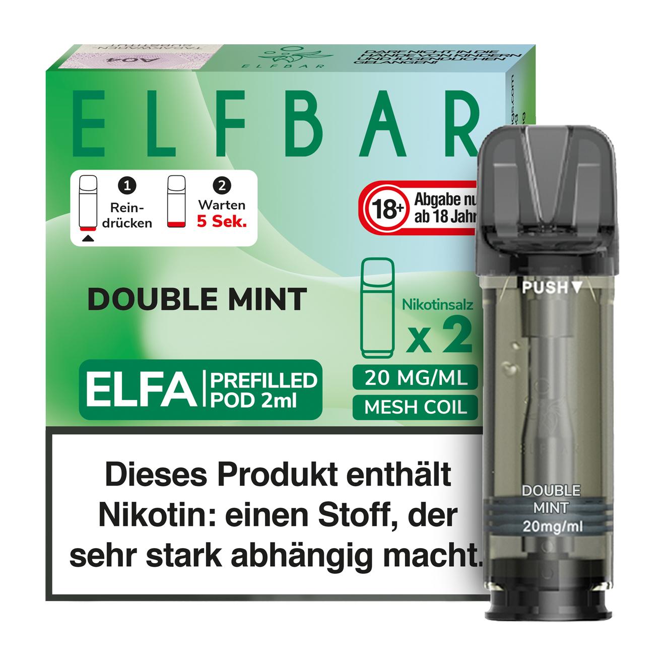 Elfa Pod Double Mint 20mg 1 Packung 2 Stück