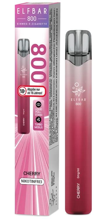 ELF Bar 800 Cherry 0mg 1 Packung 1 Stück