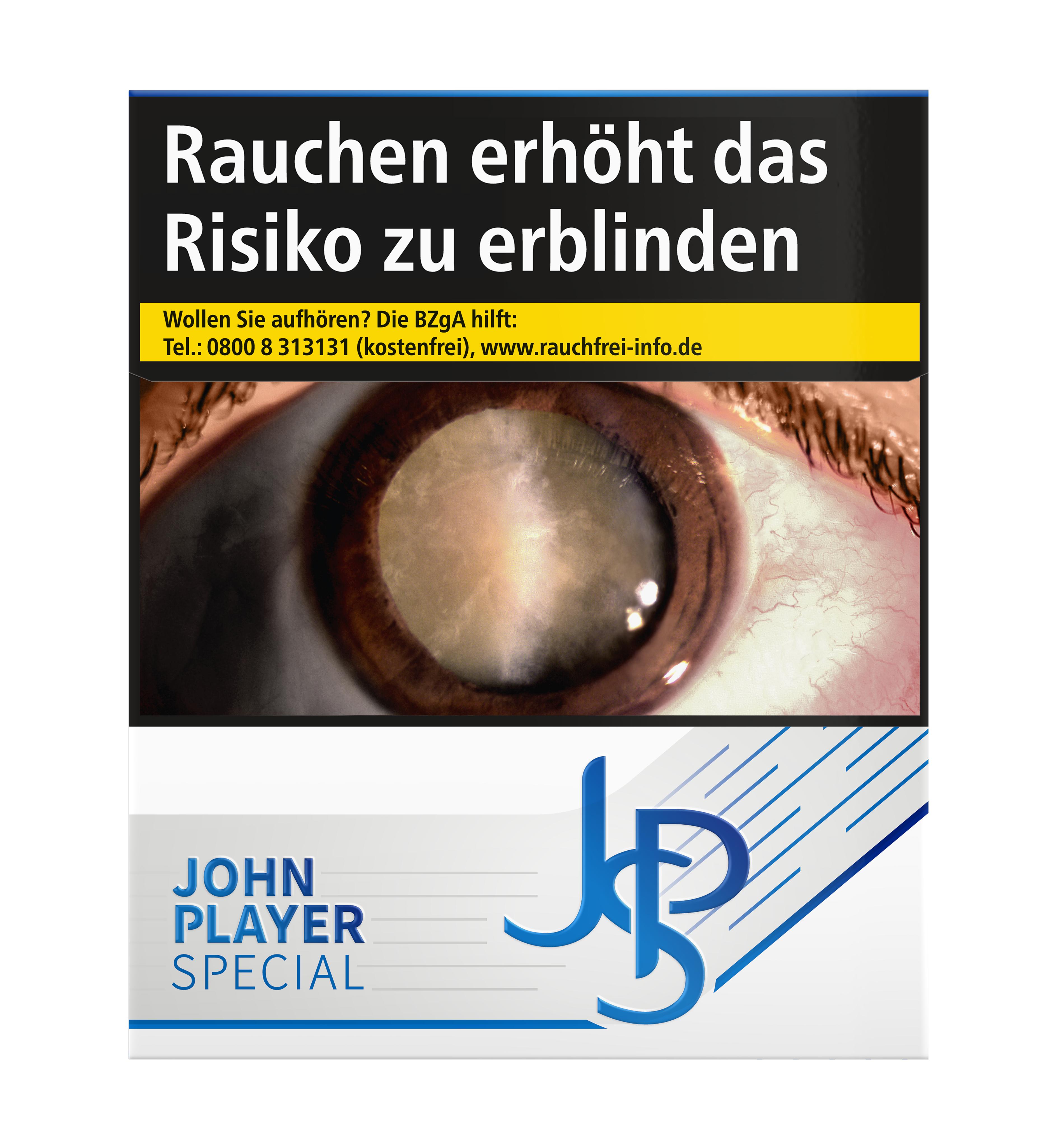 John Player Special Blue Stange (6 Packungen) von JPS in typischer Weiß-Schwarz-Optik.