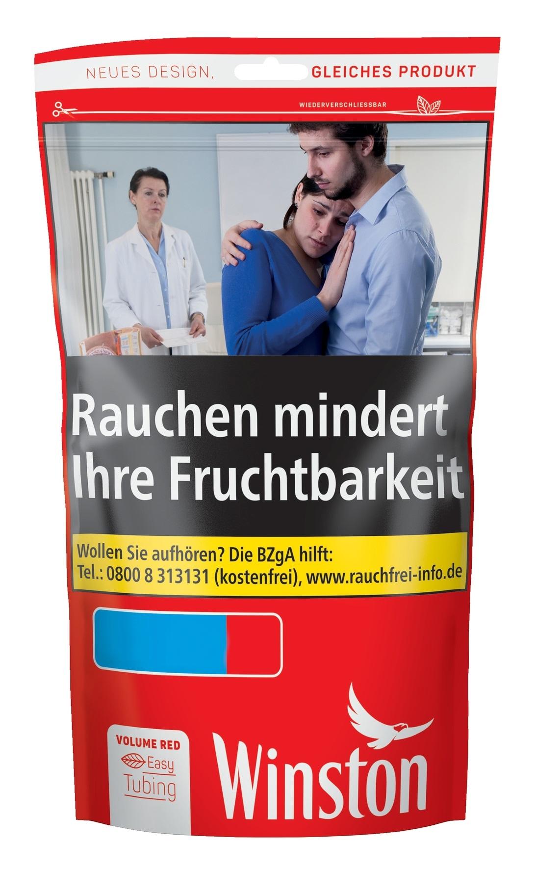 Winston Red Volumentabak XL 1 Beutel 95 Gramm