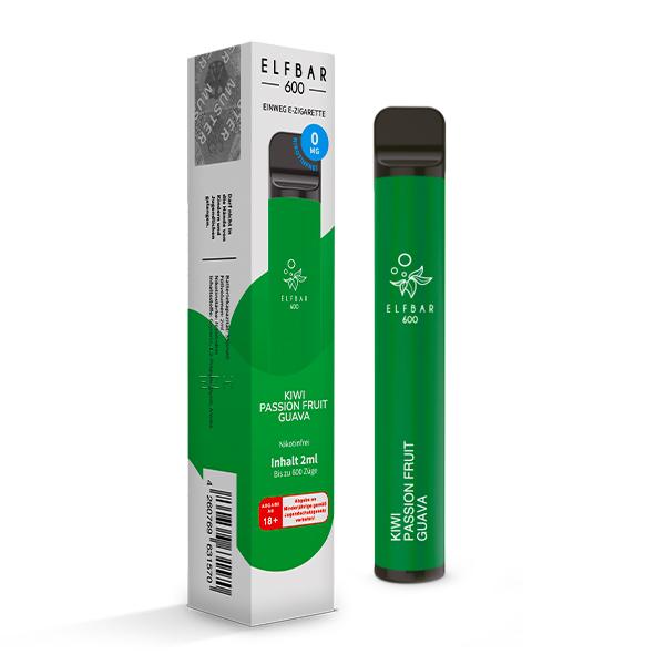 Elfbar 600 Kiwi Passion Fruit Guava nikotinfrei 1 Packung 1 Stück